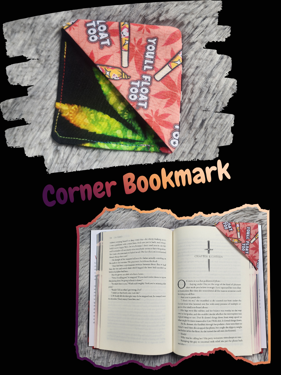 Corner Bookmark - You'll Float Too 420 Clown