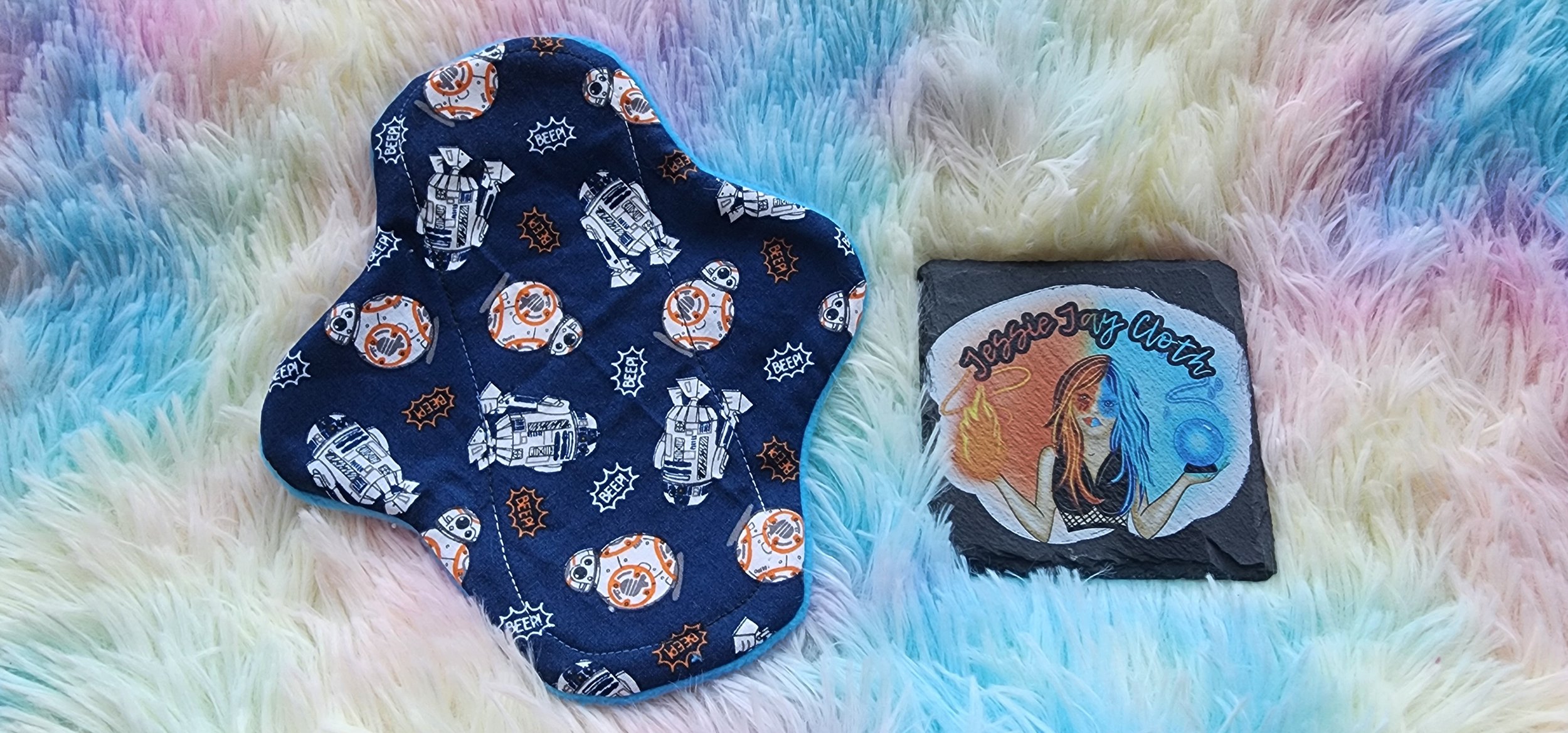 8-inch, Light, Classic Curvy, Cloth Pad | 2.5" or 2.75" Snapped Width