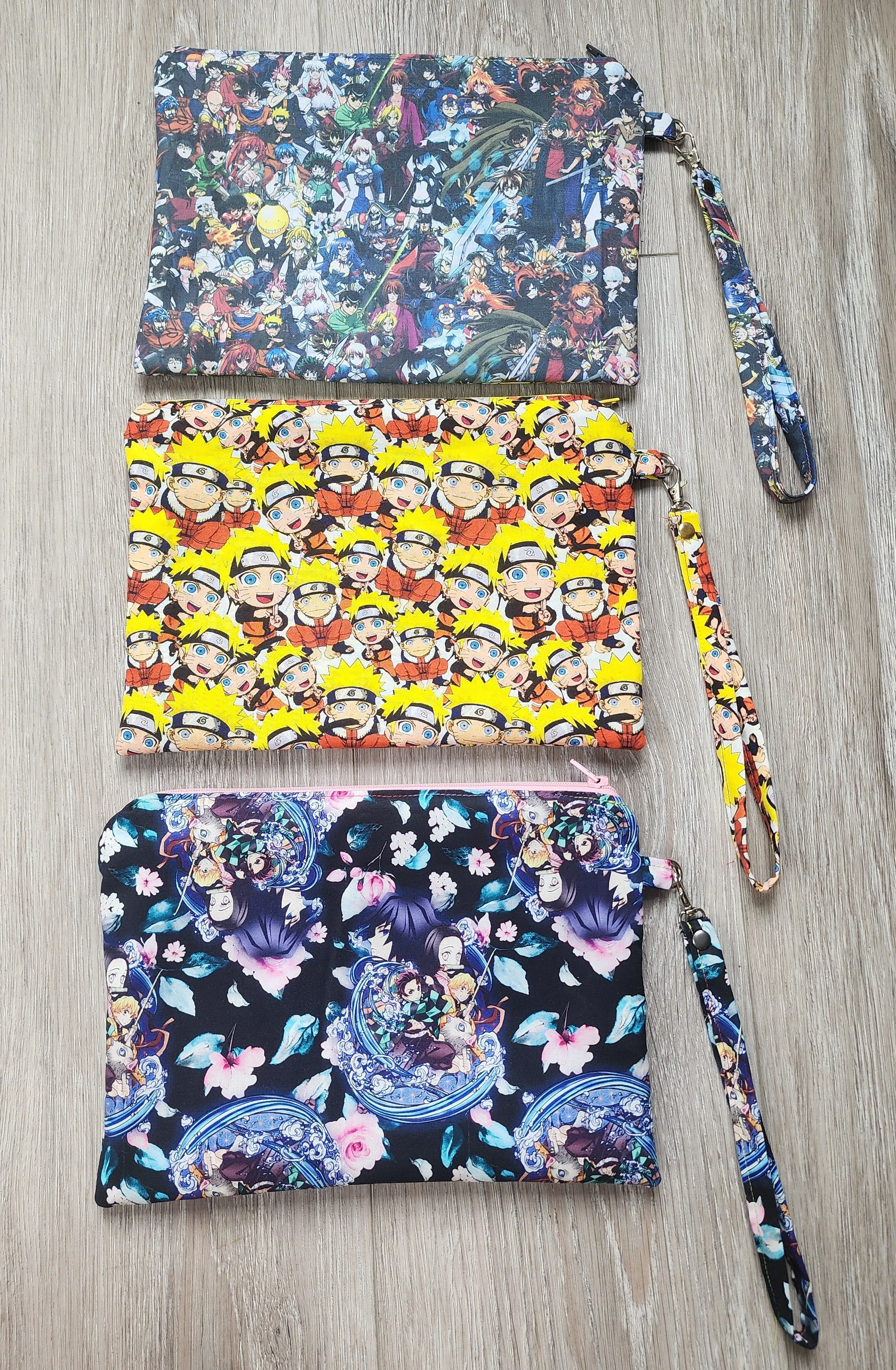 Choose your print 10x7 Wristlet Pouch | Anime Lover