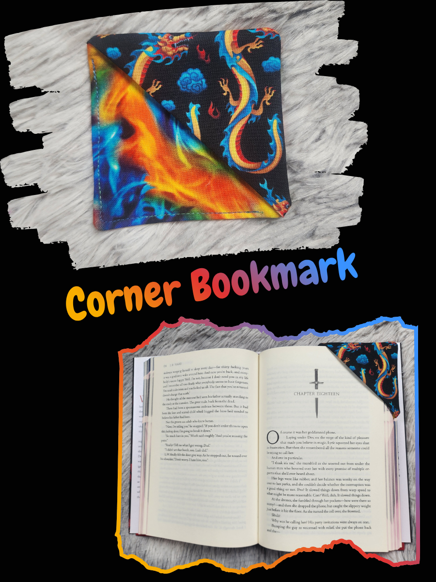 Corner Bookmark - Cloud Dancer Dragons