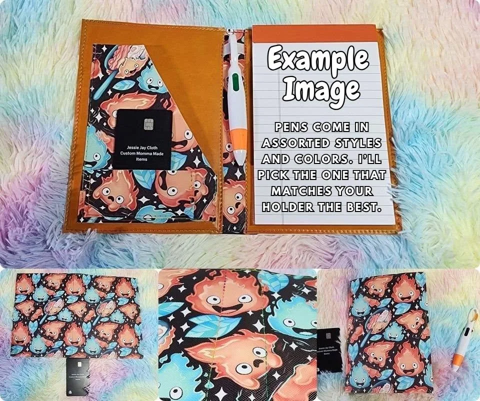 Moon Dance Notepad Holder | Jr Legal Pad Cover 5x8 | Faux Leather Notebook Cover