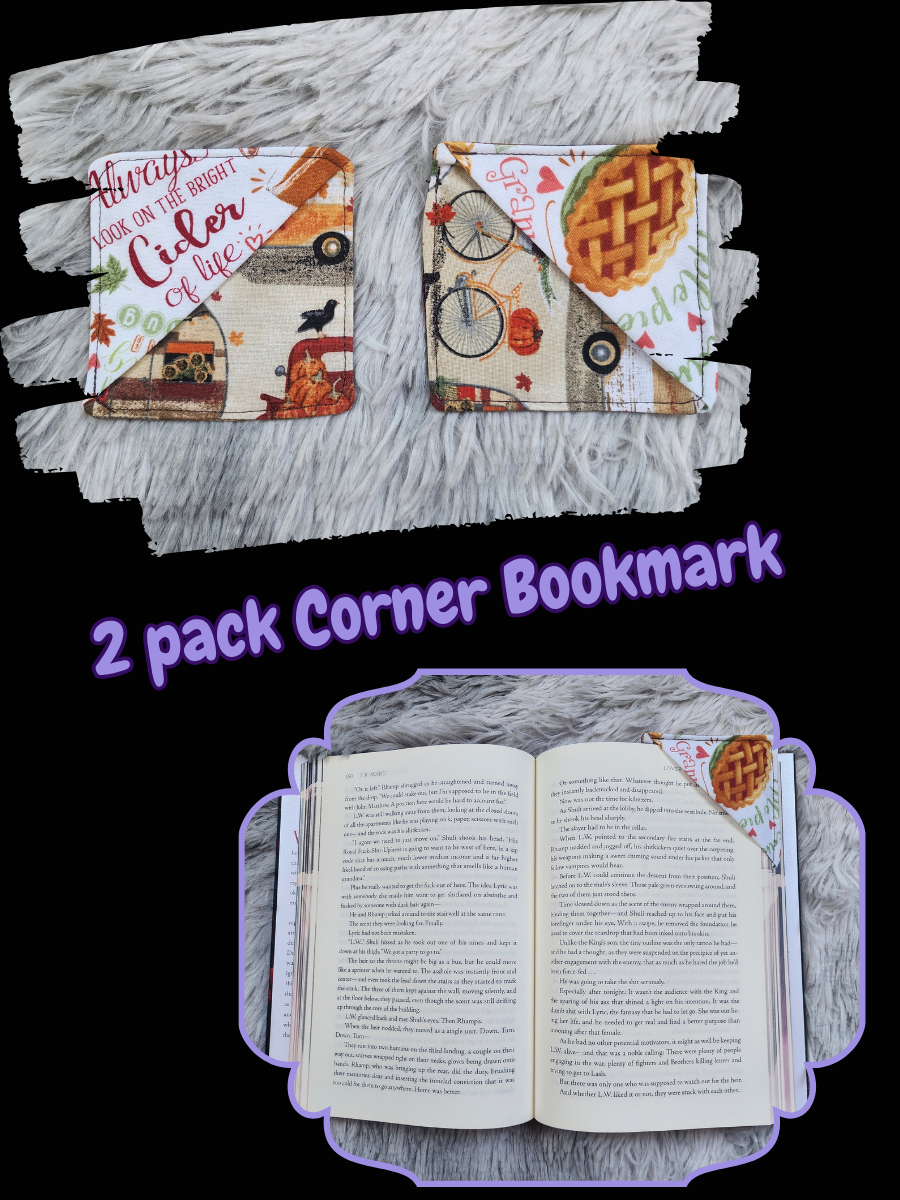 Corner Bookmarks – 2 Pack Fall