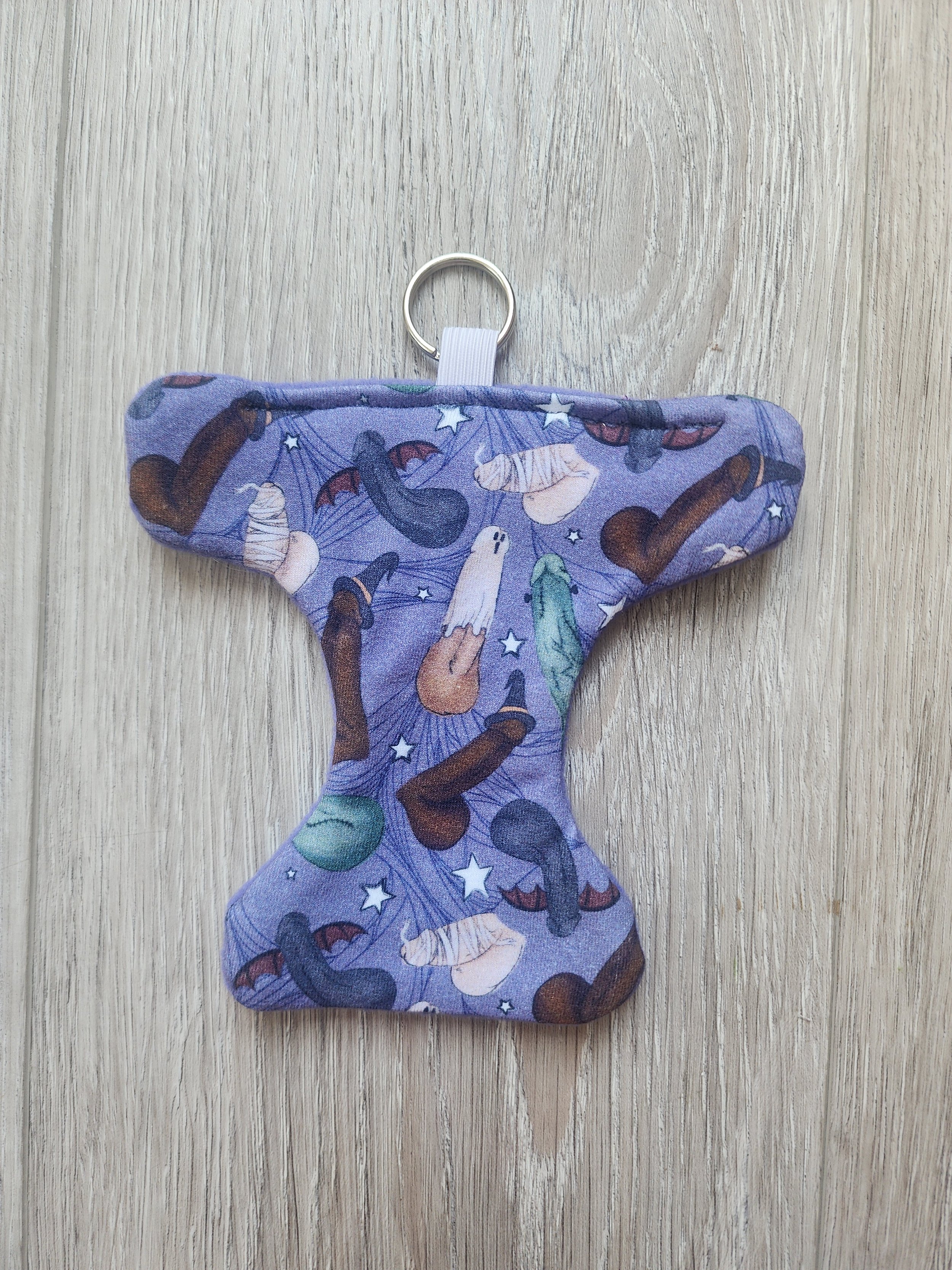Doll Cloth Diaper Keychain | Custom Print, Adult Humor, Halloween Peen