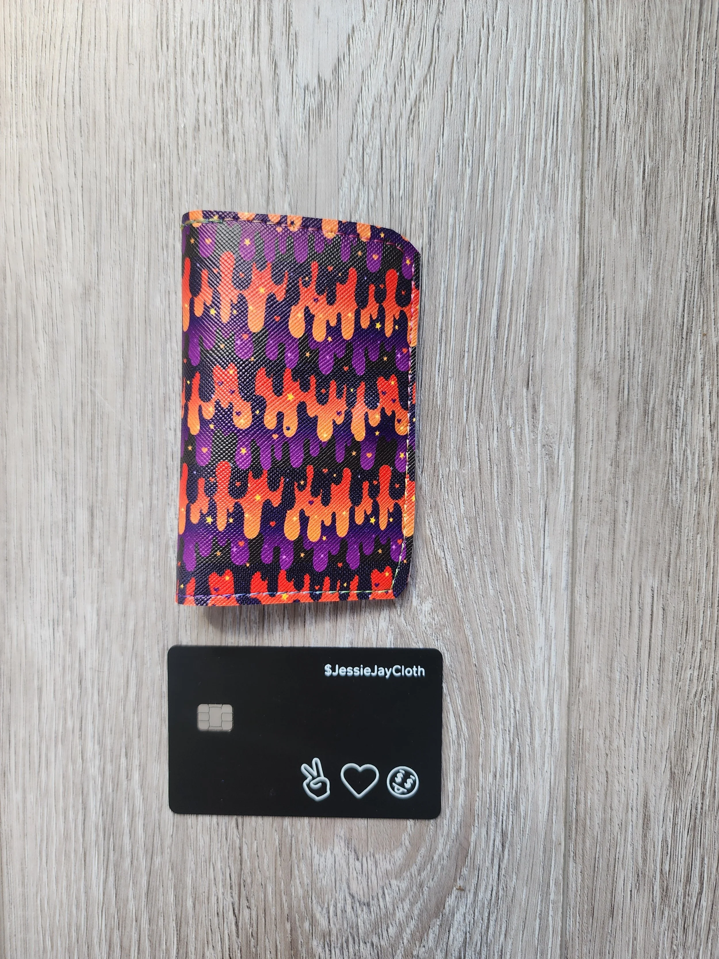Minimalist Card Wallet | Holds 16–18 Cards | Halloween Drip