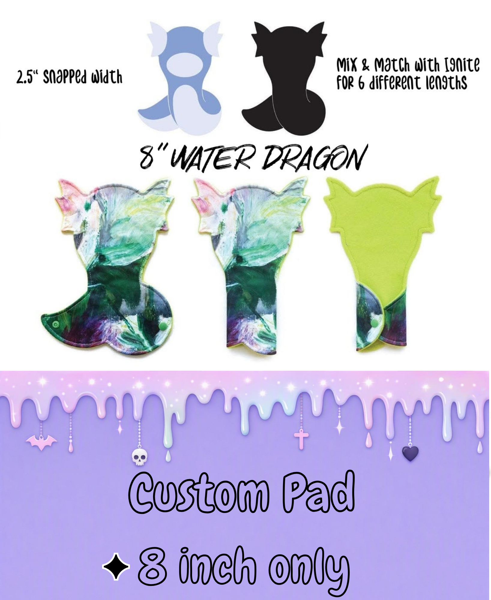Custom 8-inch Water Dragon Cloth Pad