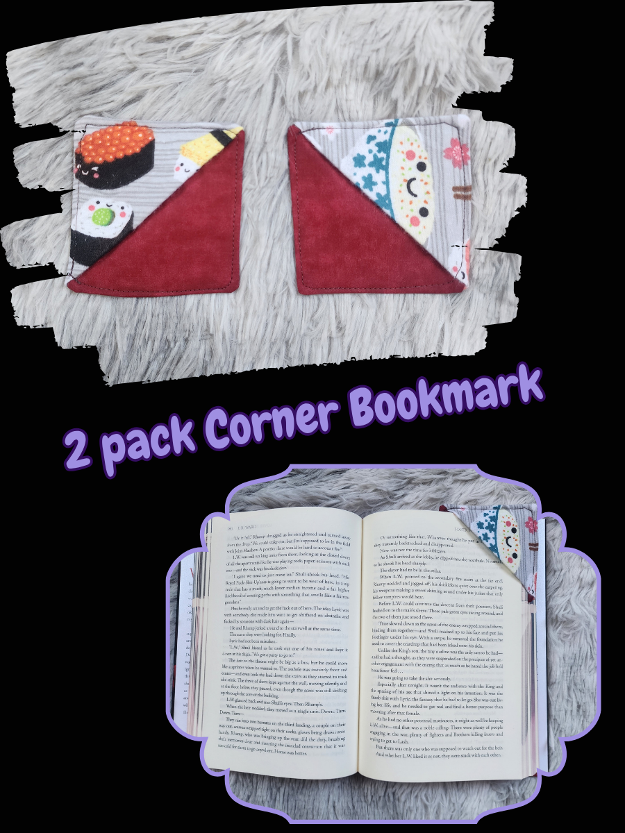 Corner Bookmarks – 2 Pack Sushi