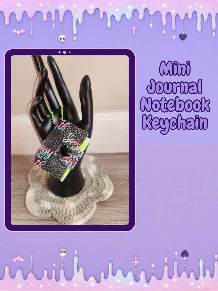 Refillable Mini Journal Keychain - Sassy Since Birth