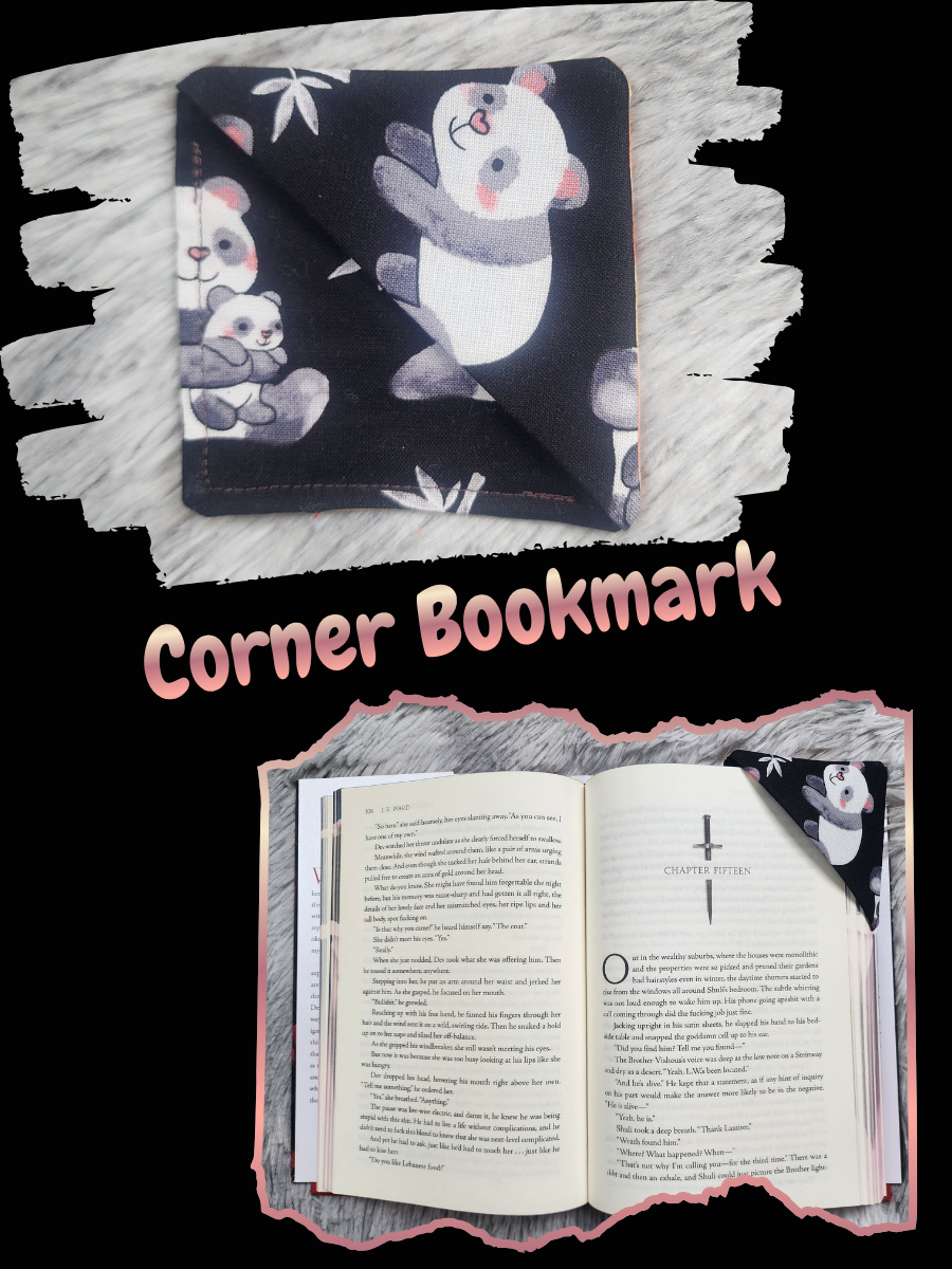 Corner Bookmark - Panda Bear