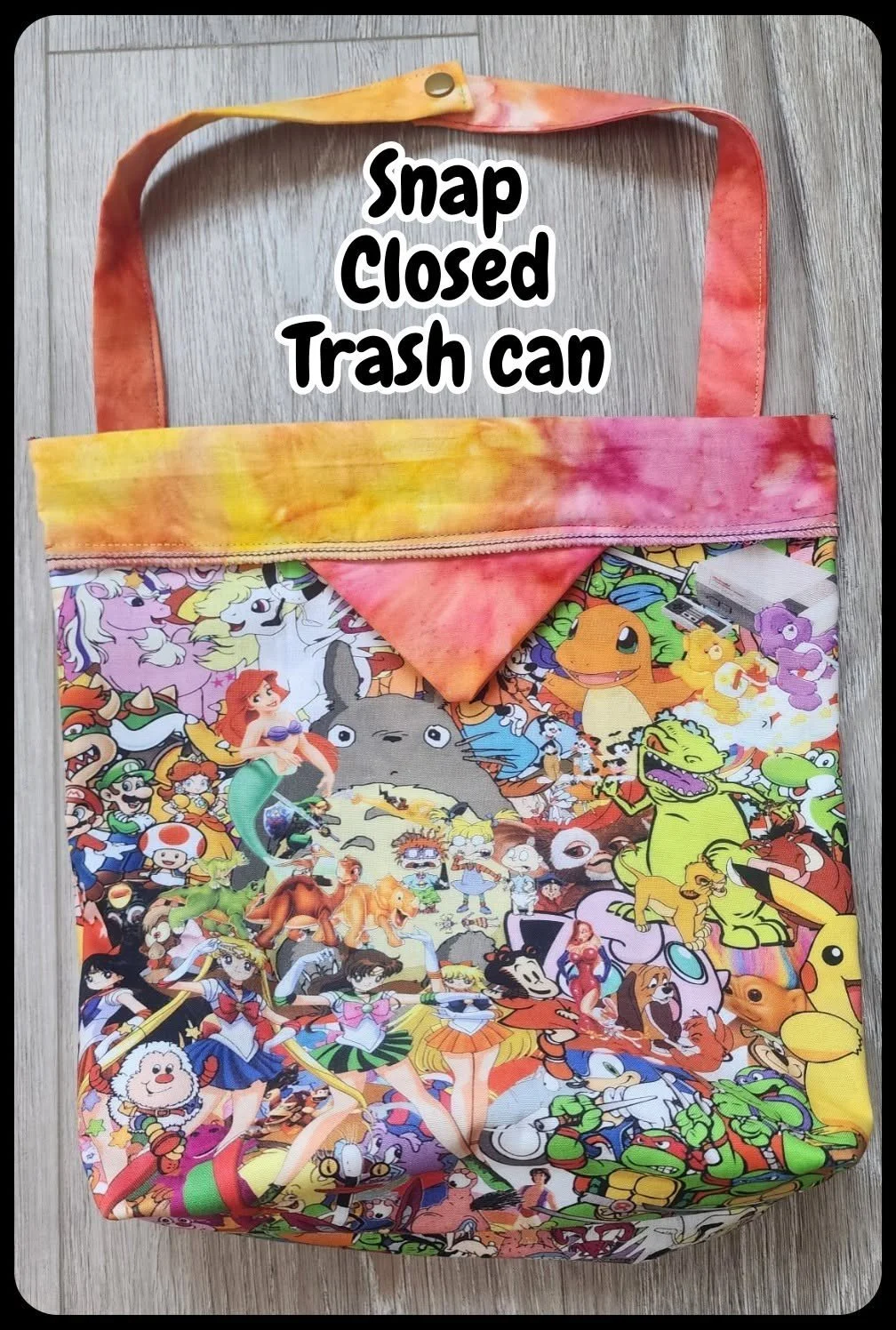 Snap‑Closed Hanging Car Trash Bag | Favorite Things Mash Up, Tie Dye