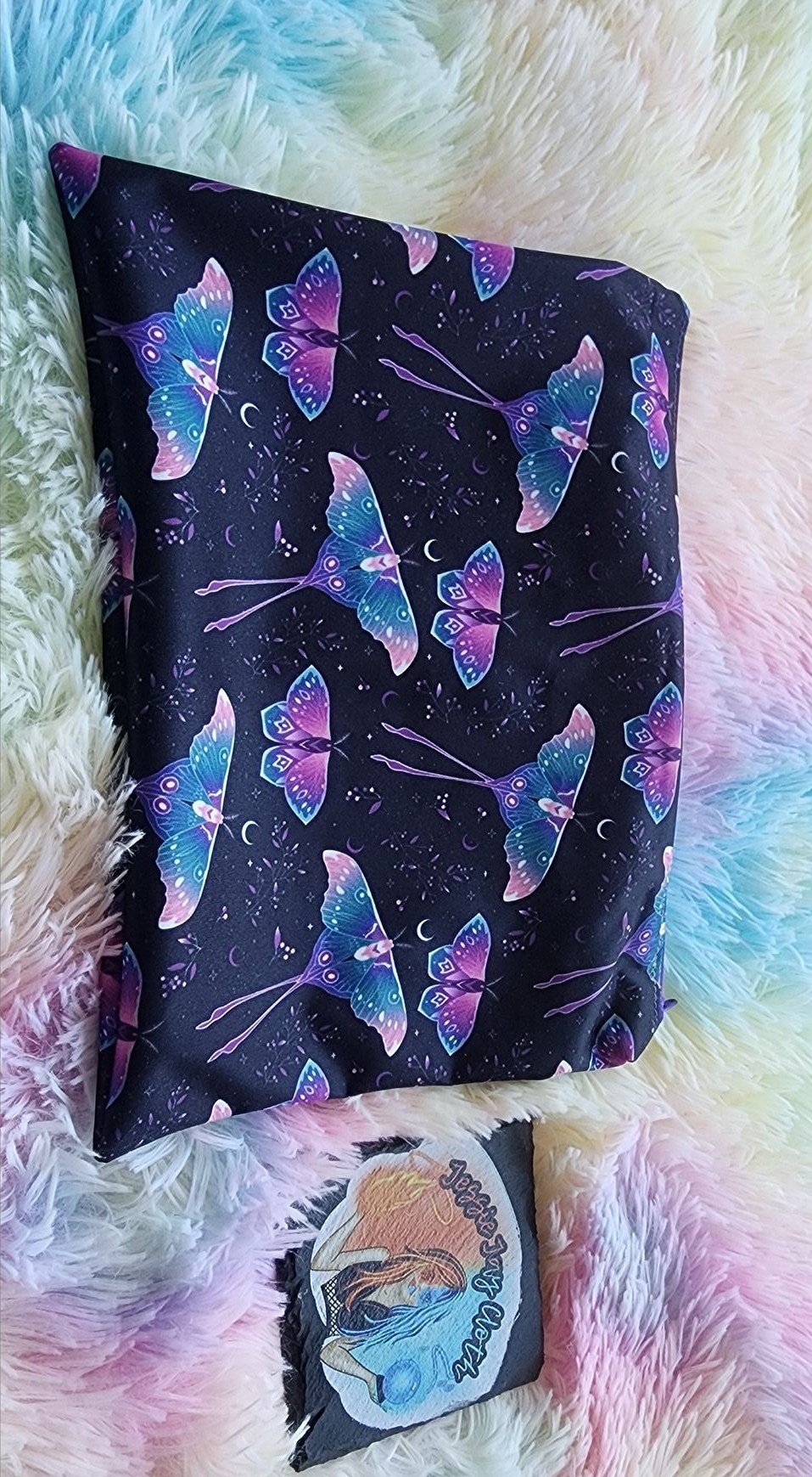 Small Zipper Closure Wet Bag | Celestial Moth
