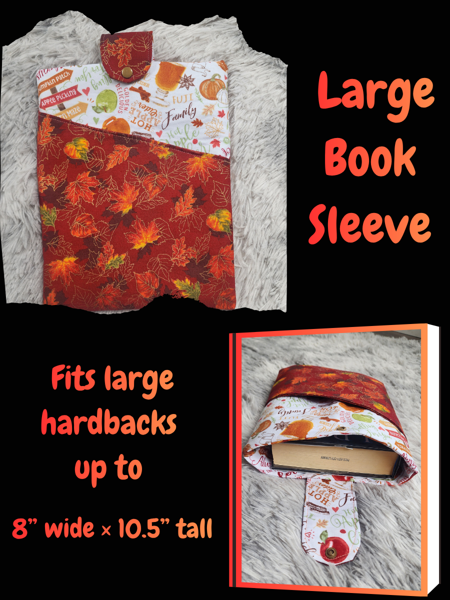 Large Book Sleeve - Fall Leaves