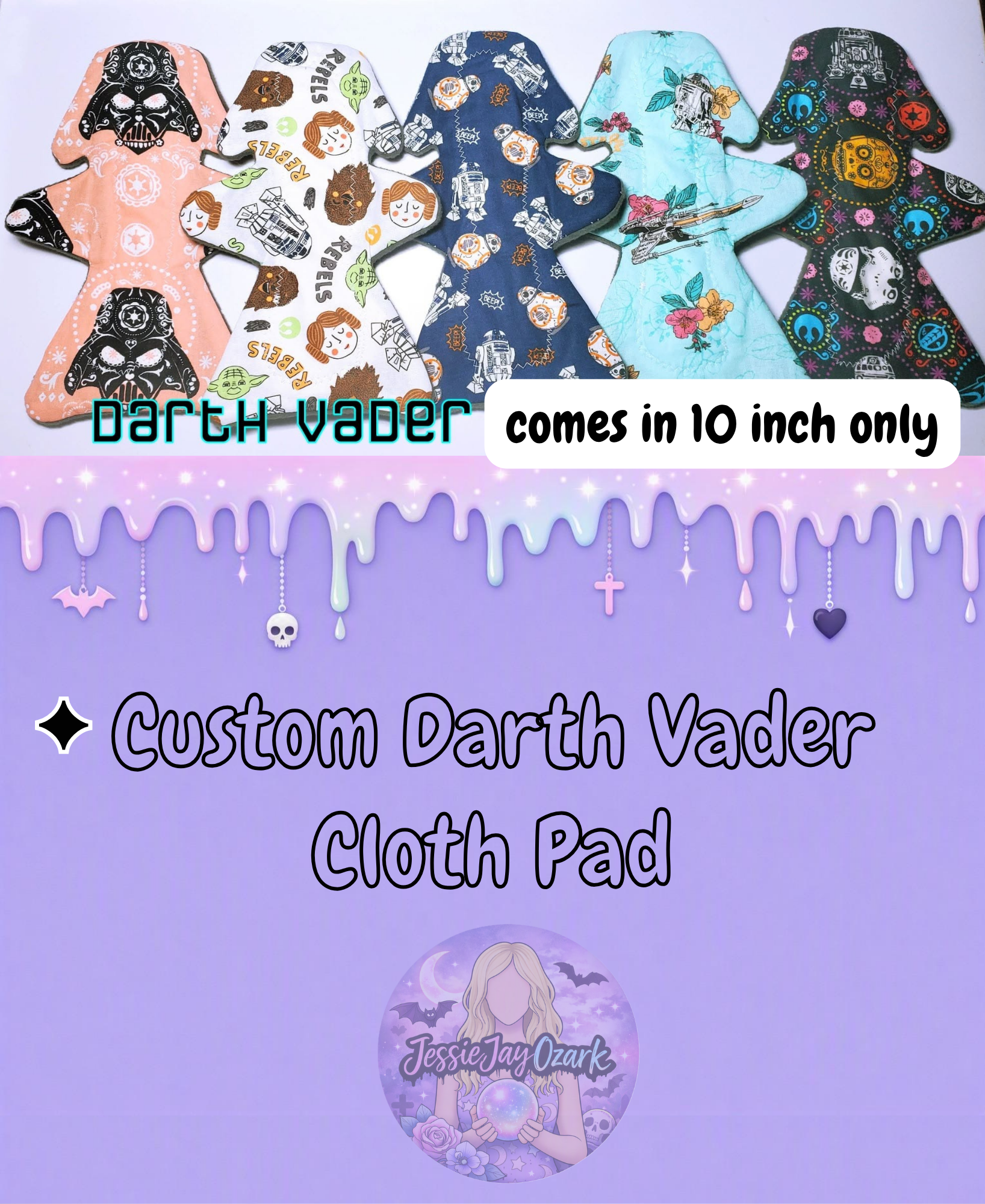 Custom 10-inch Novelty Shape Cloth Pad