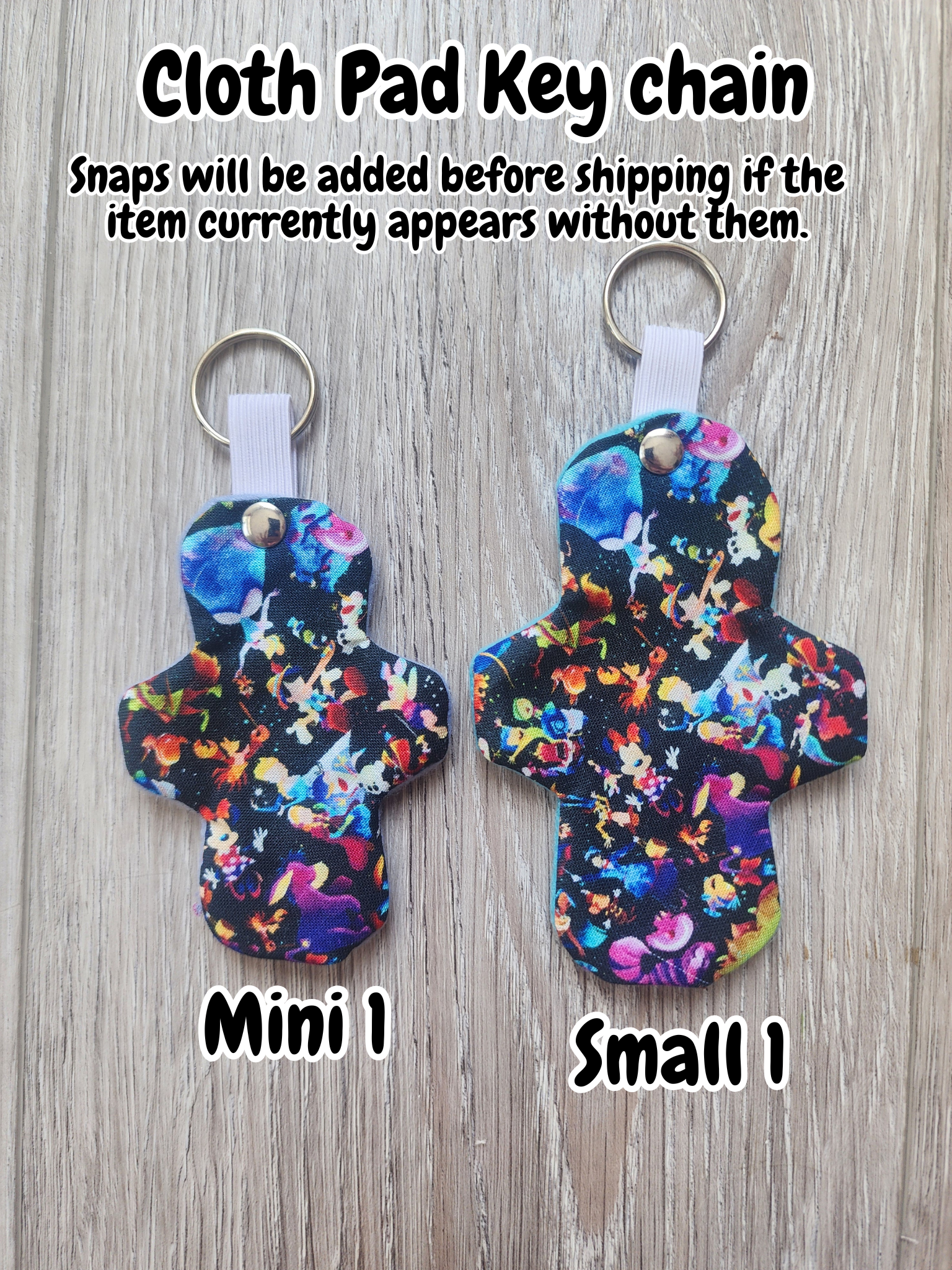 Cloth Pad Keychains | Magic Watercolor