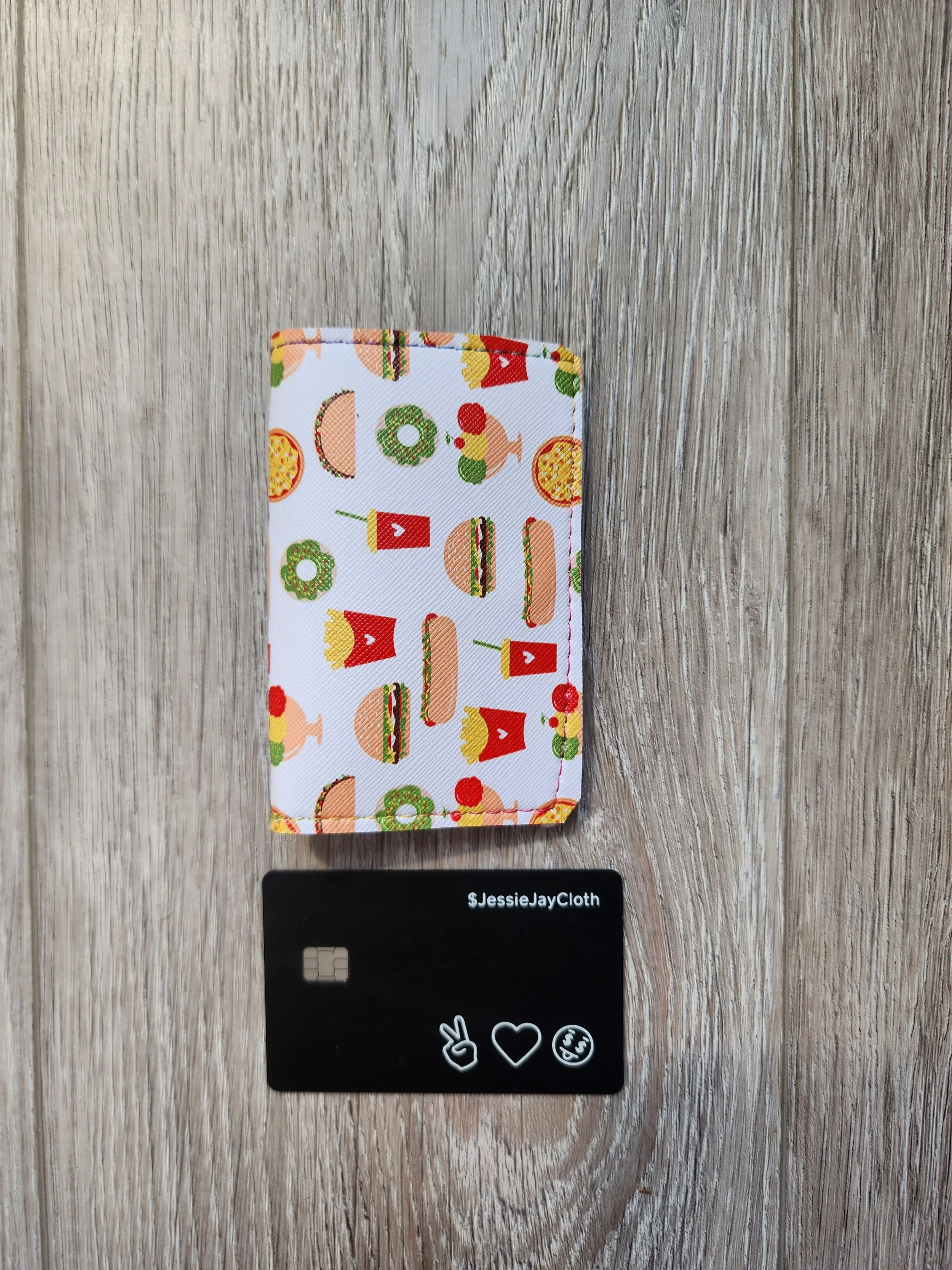 Minimalist Card Wallet | Holds 16–18 Cards | Fast Food Love