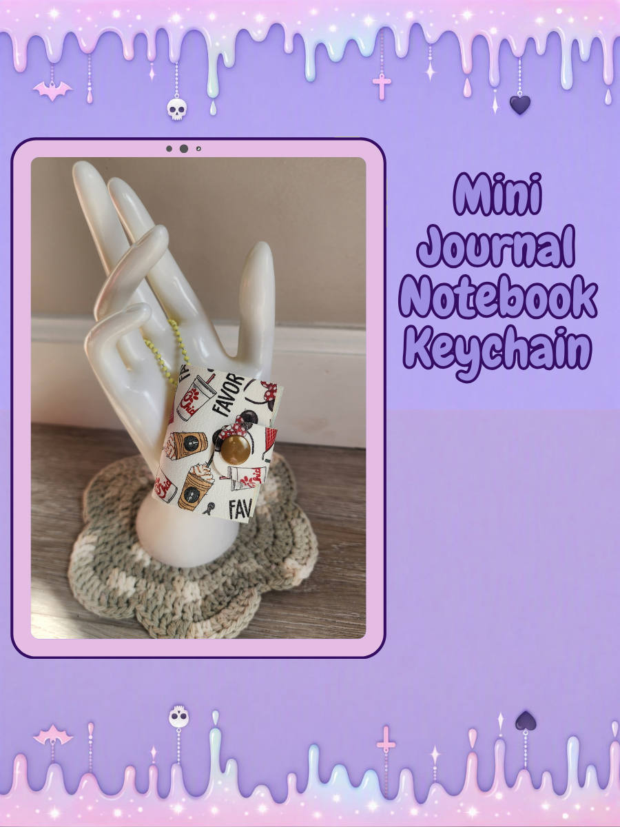 Refillable Mini Journal Keychain - Favorite