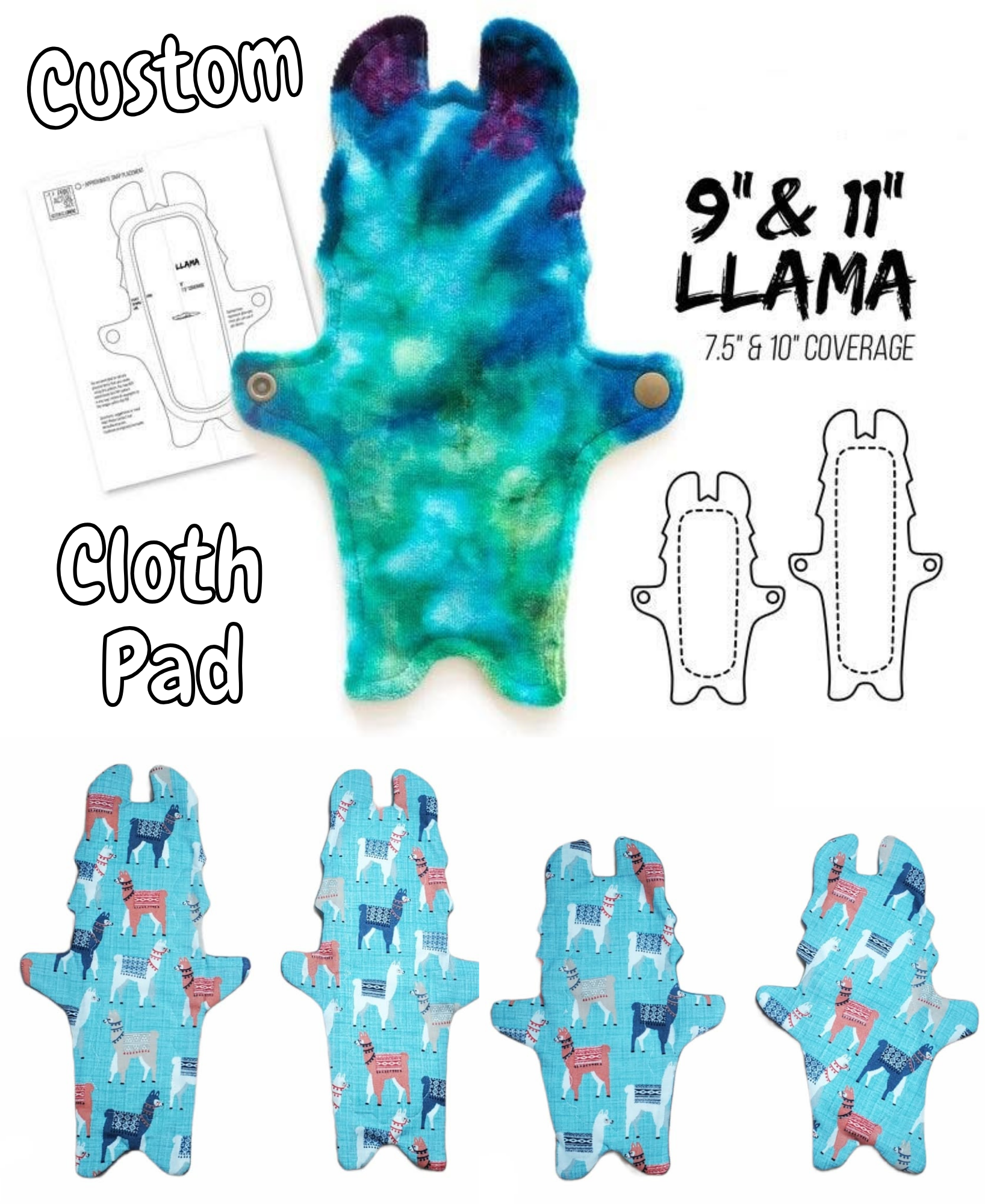 Custom Llama Cloth Pad