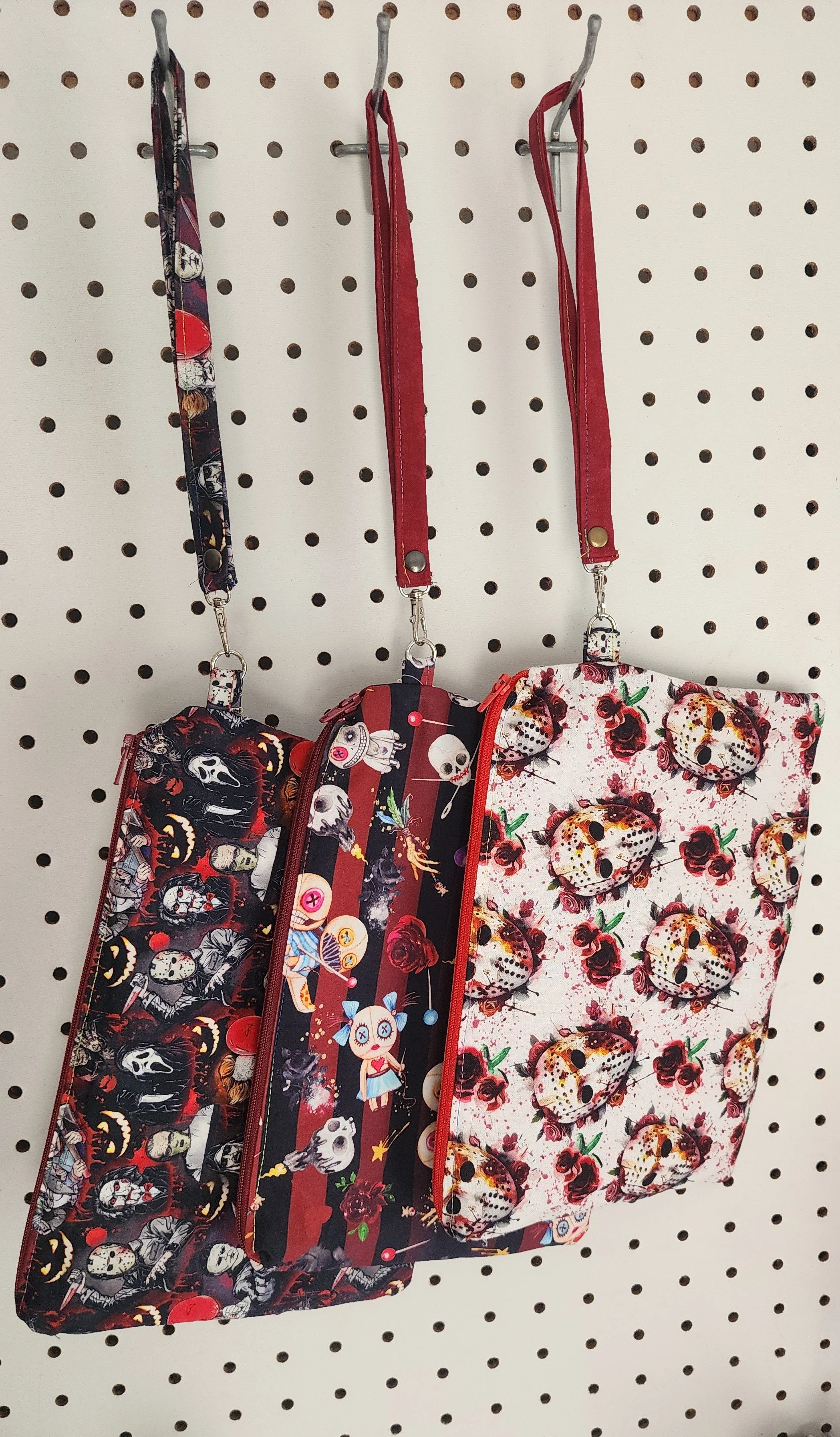 Choose your print 10x7 Wristlet Pouch | Horror, Voodoo