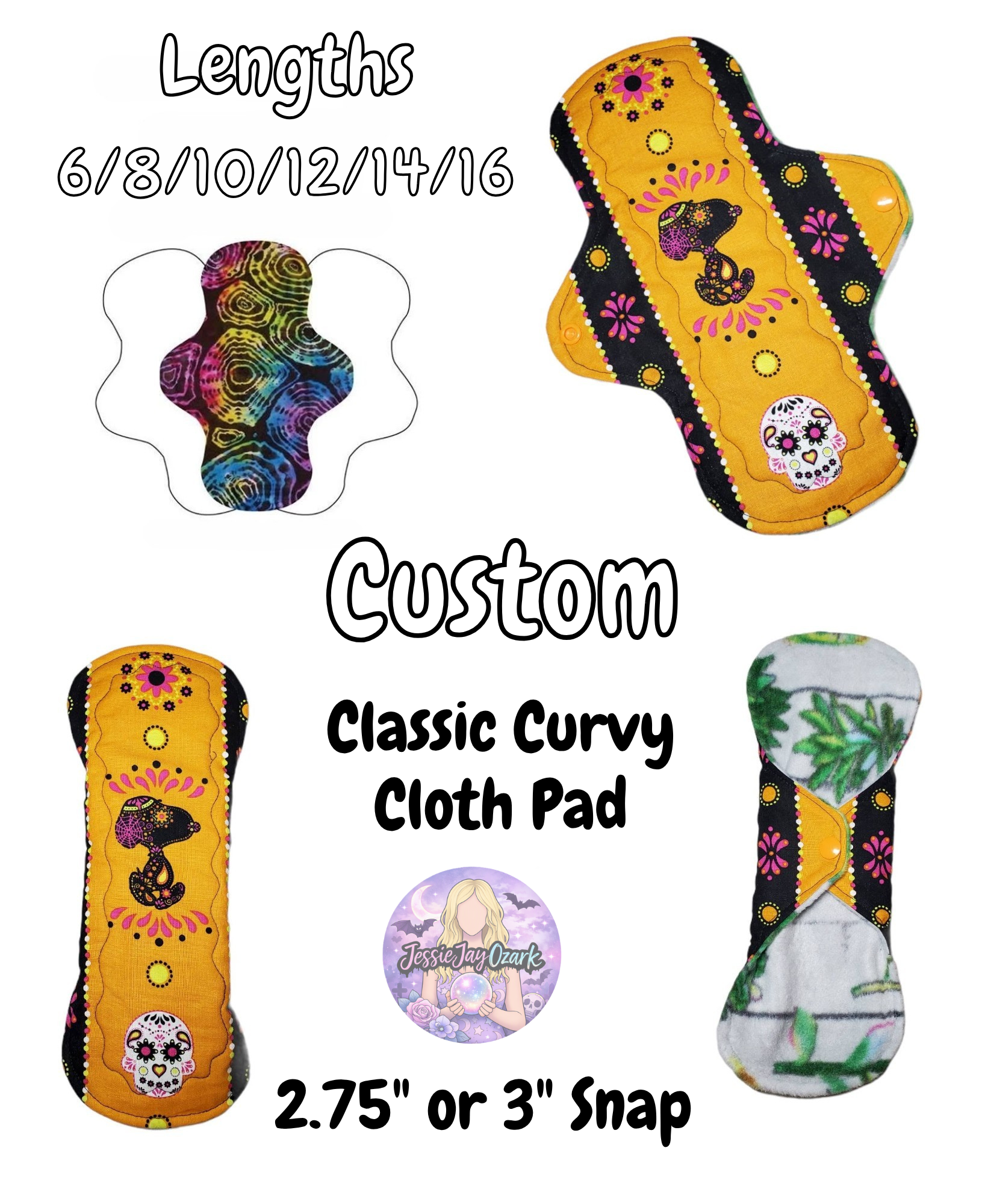 Custom Classic Curvy Cloth Pad