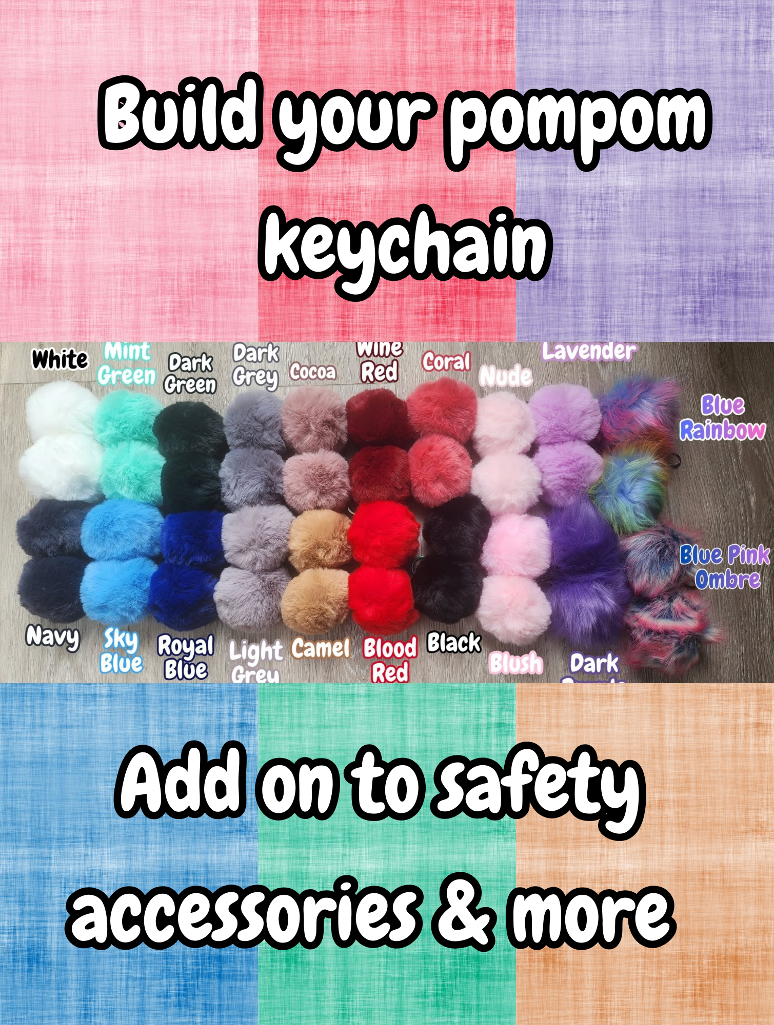 X-Large Pompom Keychain | Add on