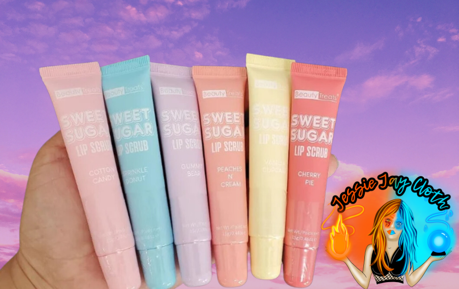 Sweet Sugar Lip Scrub | Cotton Candy, Sprinkle Donut, Gummy Bear, Peaches N’ Cream, Vanilla Cupcake, & Cherry Pie