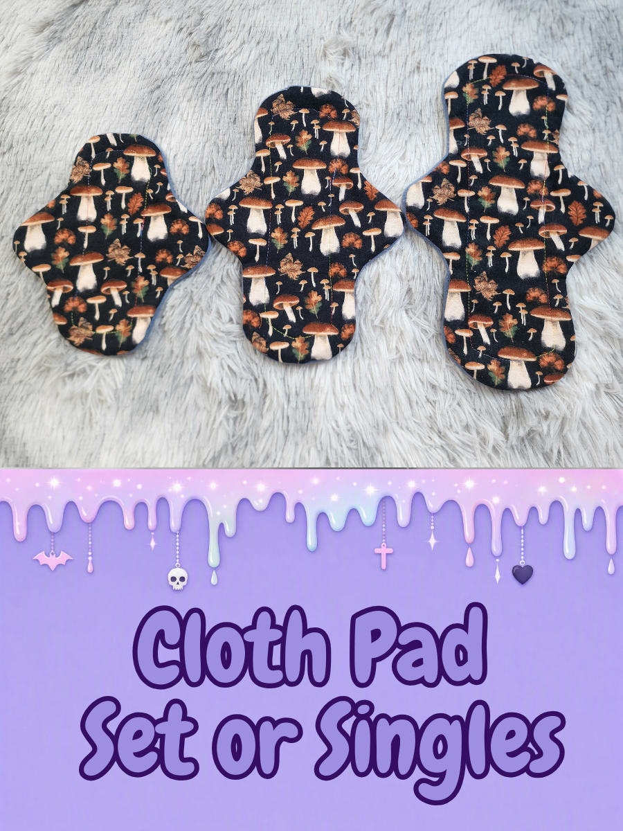 Classic Curvy Cloth Pad - Mushroom