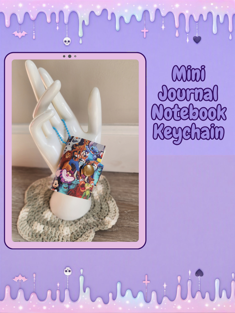 Refillable Mini Journal Keychain - Favorite