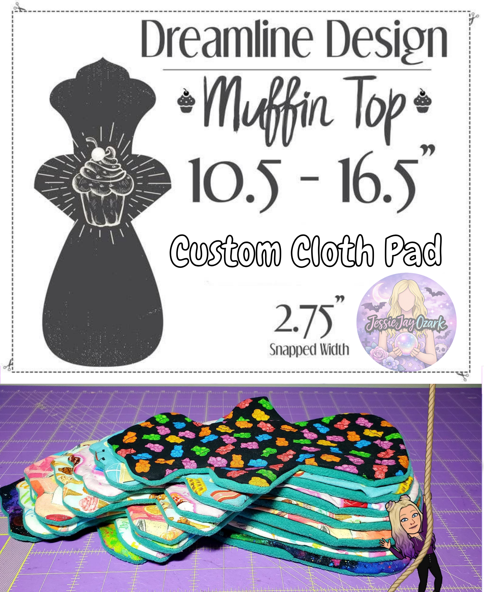 Custom Muffin Top Cloth Pad