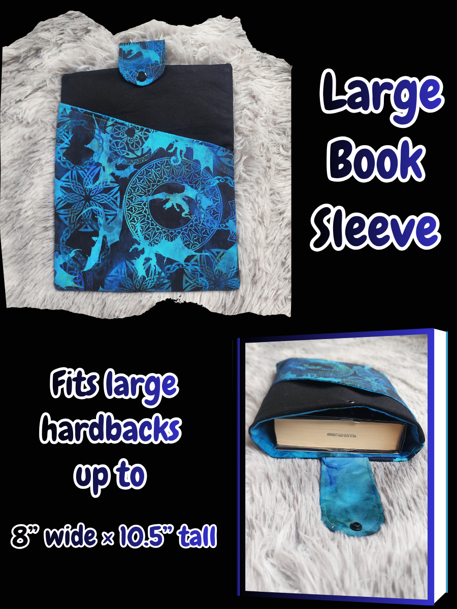 Large Book Sleeve - Celtic Dragon Mandala