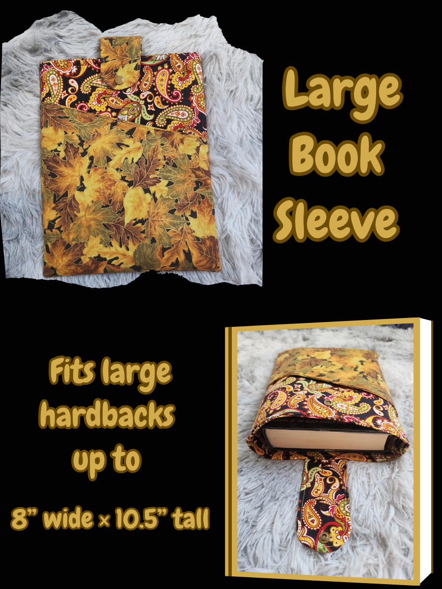 Large Book Sleeve - Fall Leaves