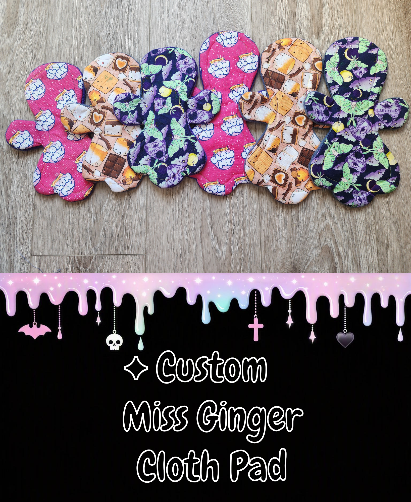 Custom Miss Ginger Cloth Pad