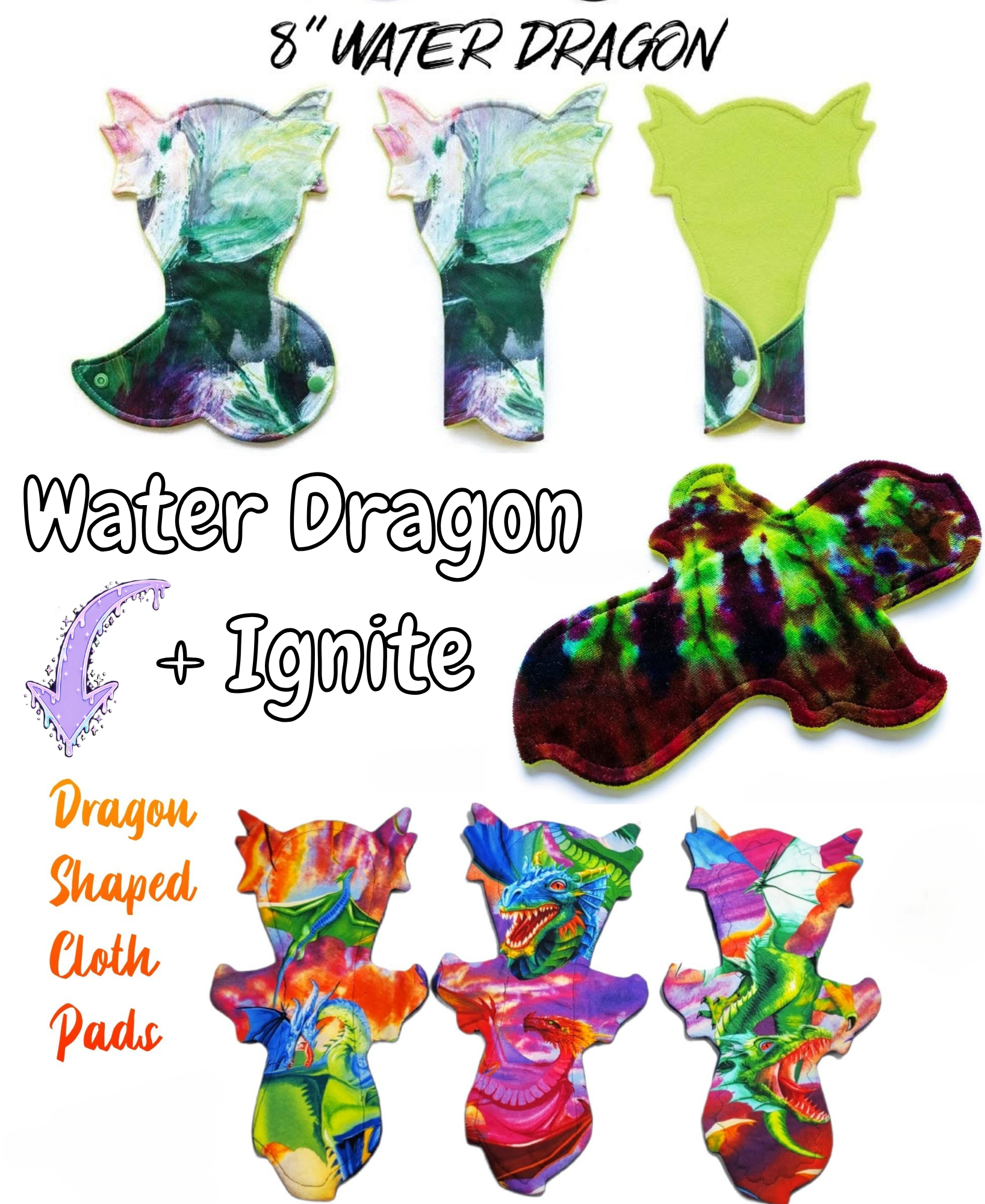 Custom Fire Dragon Cloth Pad