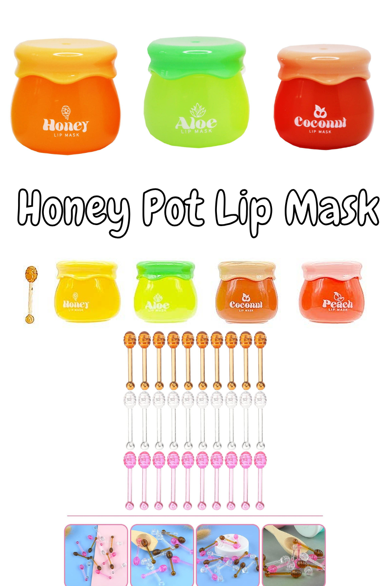 Honey Pot Lip Mask | Honey, Aloe, Peach & Coconut