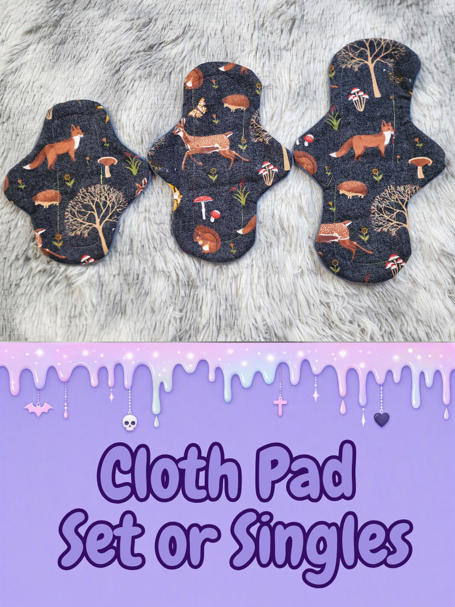 Classic Curvy Cloth Pad - Woodland Animals