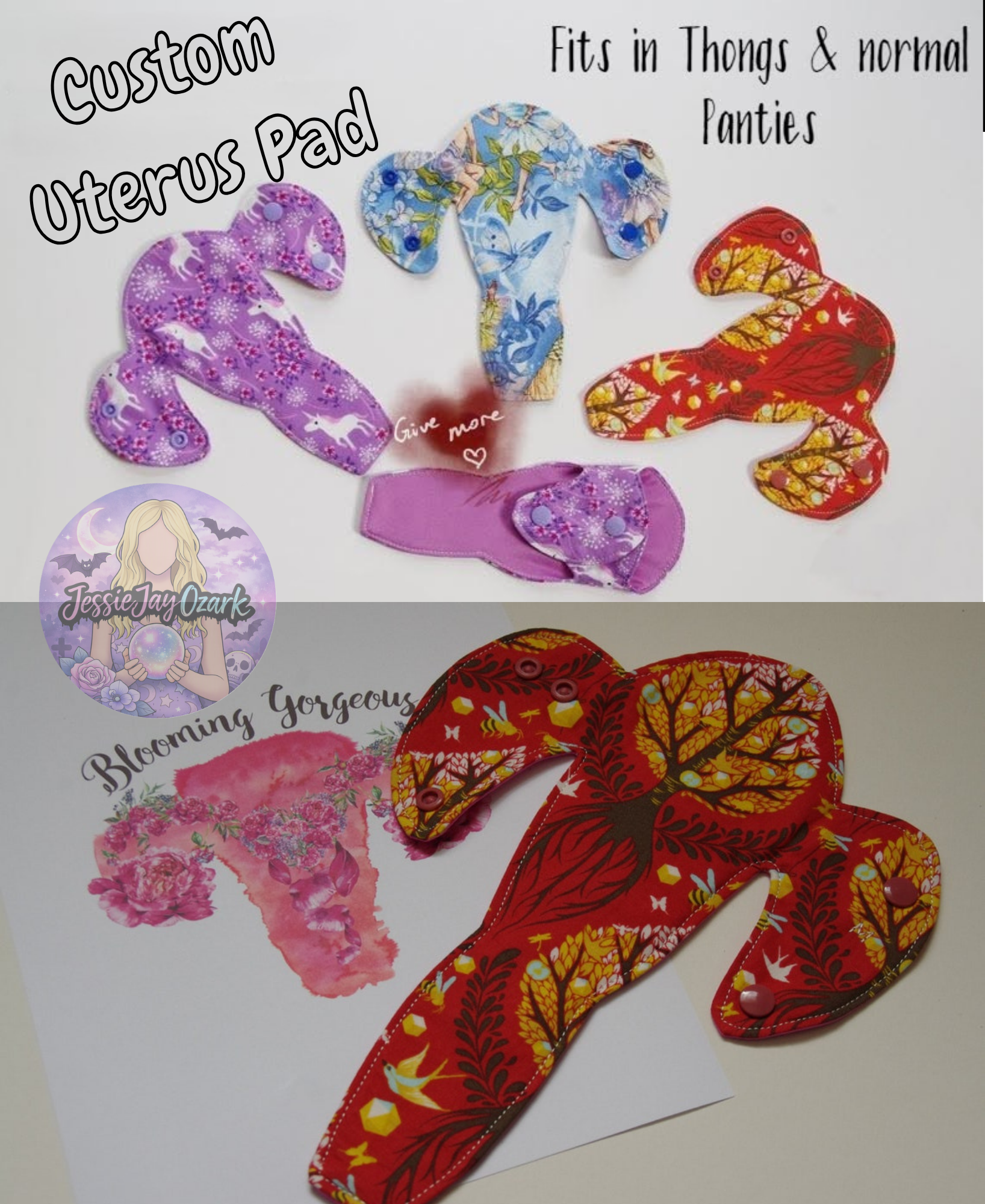 Custom Uterus Cloth Pad