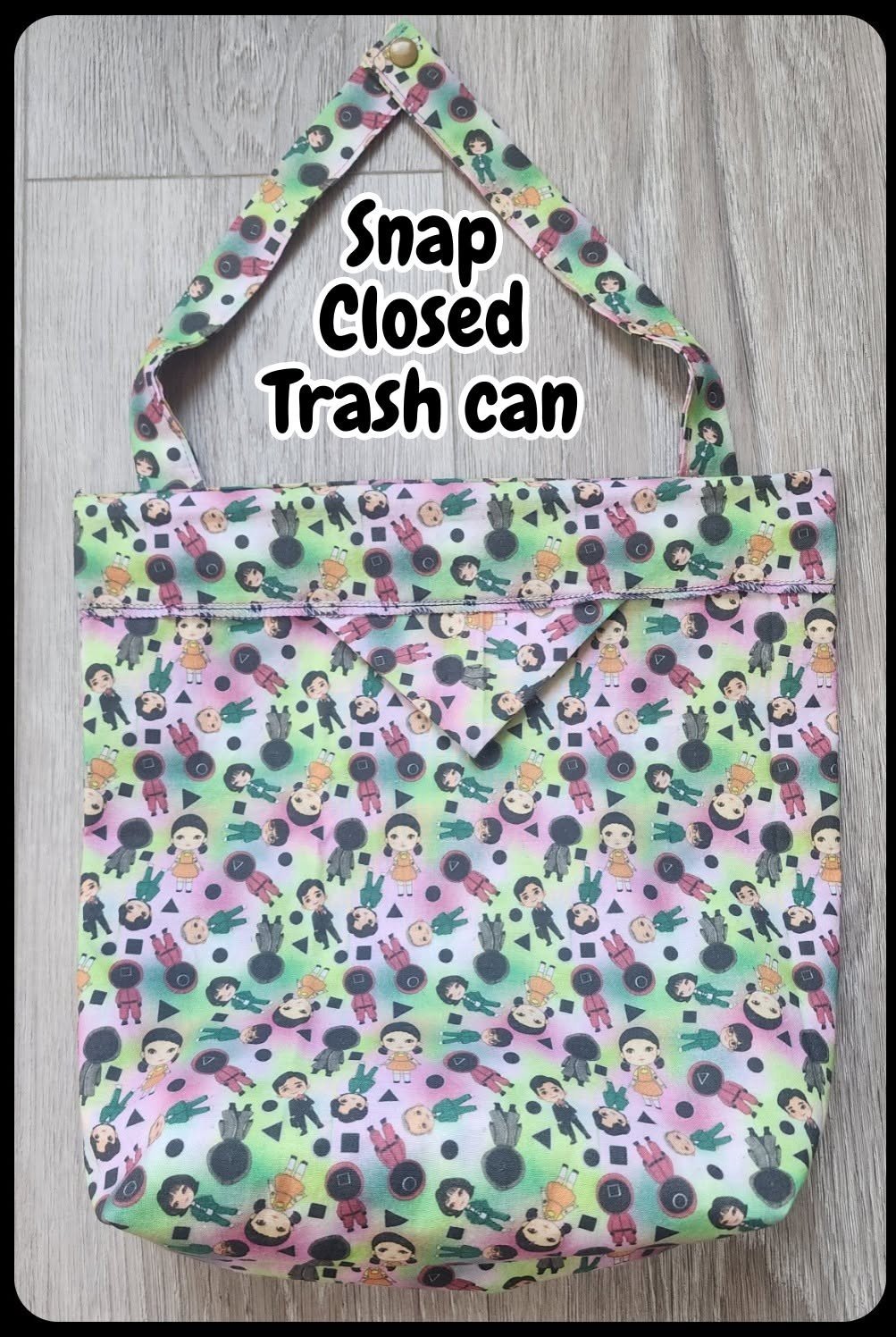 Snap‑Closed Hanging Car Trash Bag | Squid Games Inspired