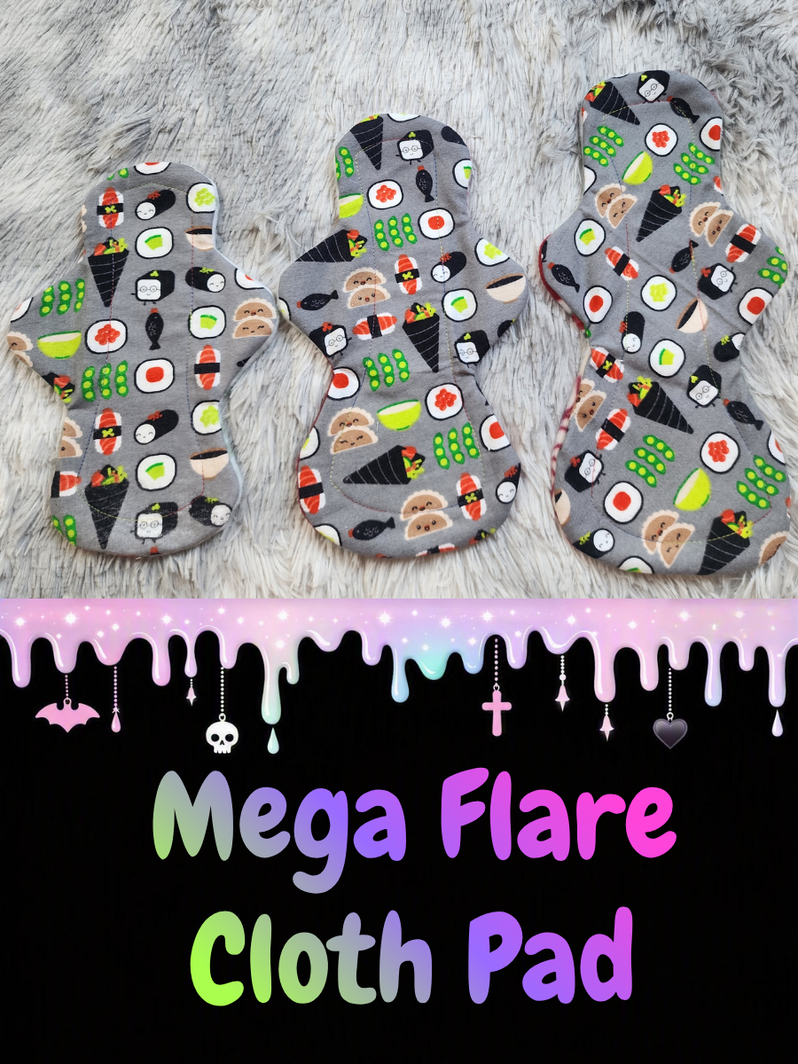 Mega Flare Cloth Pad - Sushi