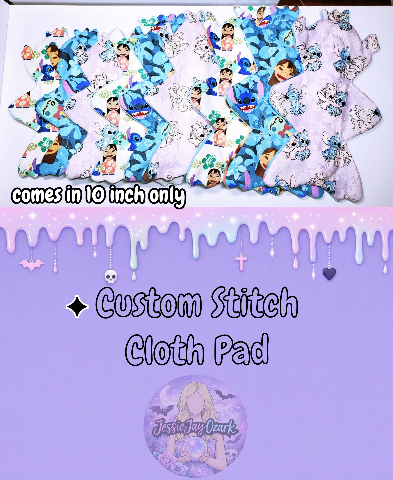 Custom 10-inch Novelty Shape Cloth Pad