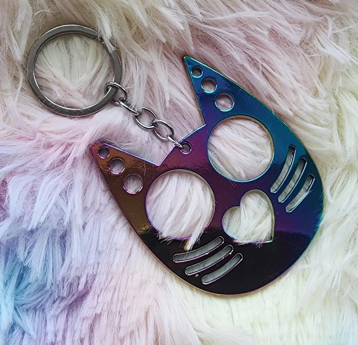 Personal Safety Keychain | Aurora, Kitty Cat Shape