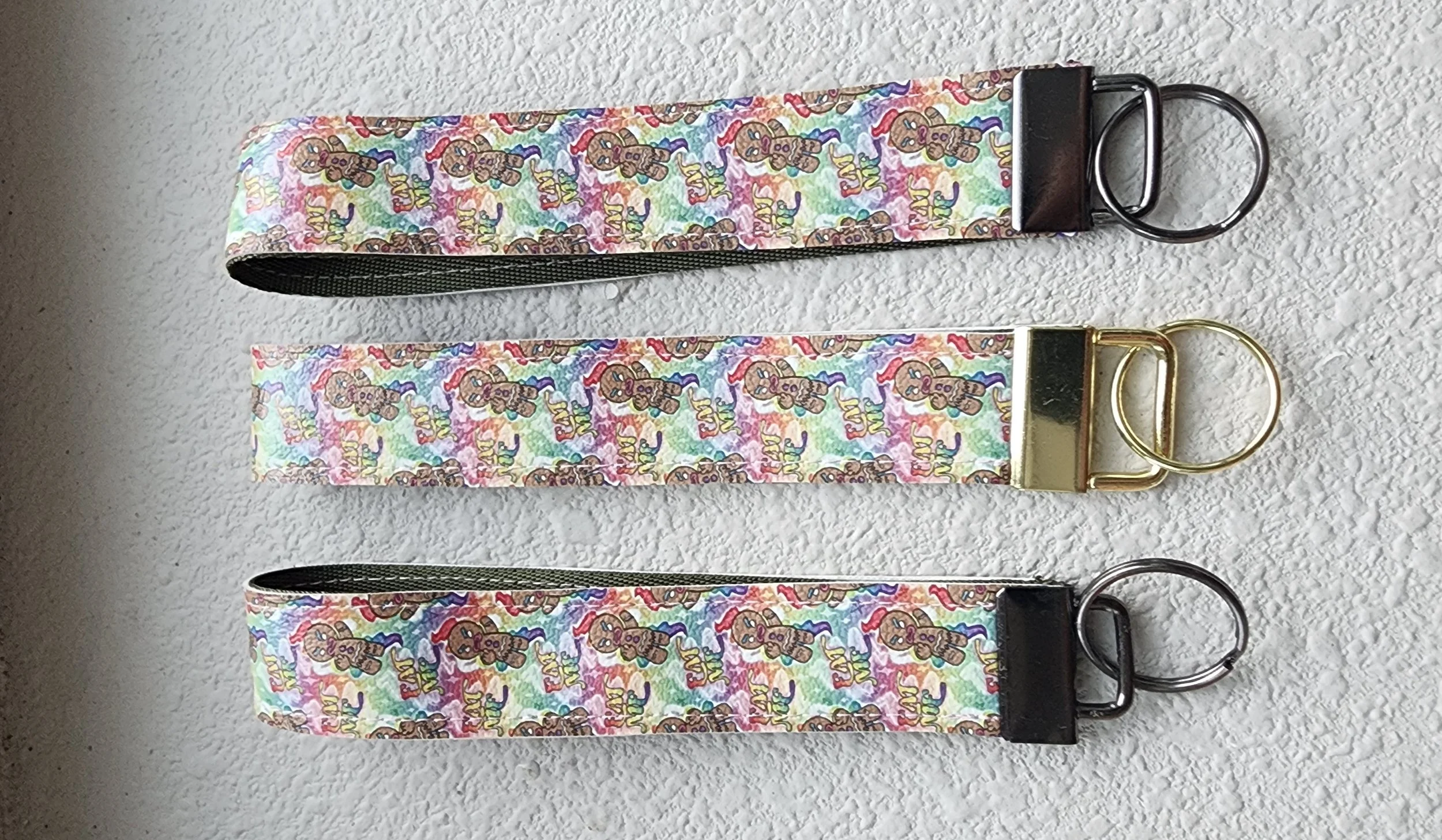 1" Wide Faux Leather Wristlet Key Fobs | Adult Humor, Eat Me Gingerbread Man
