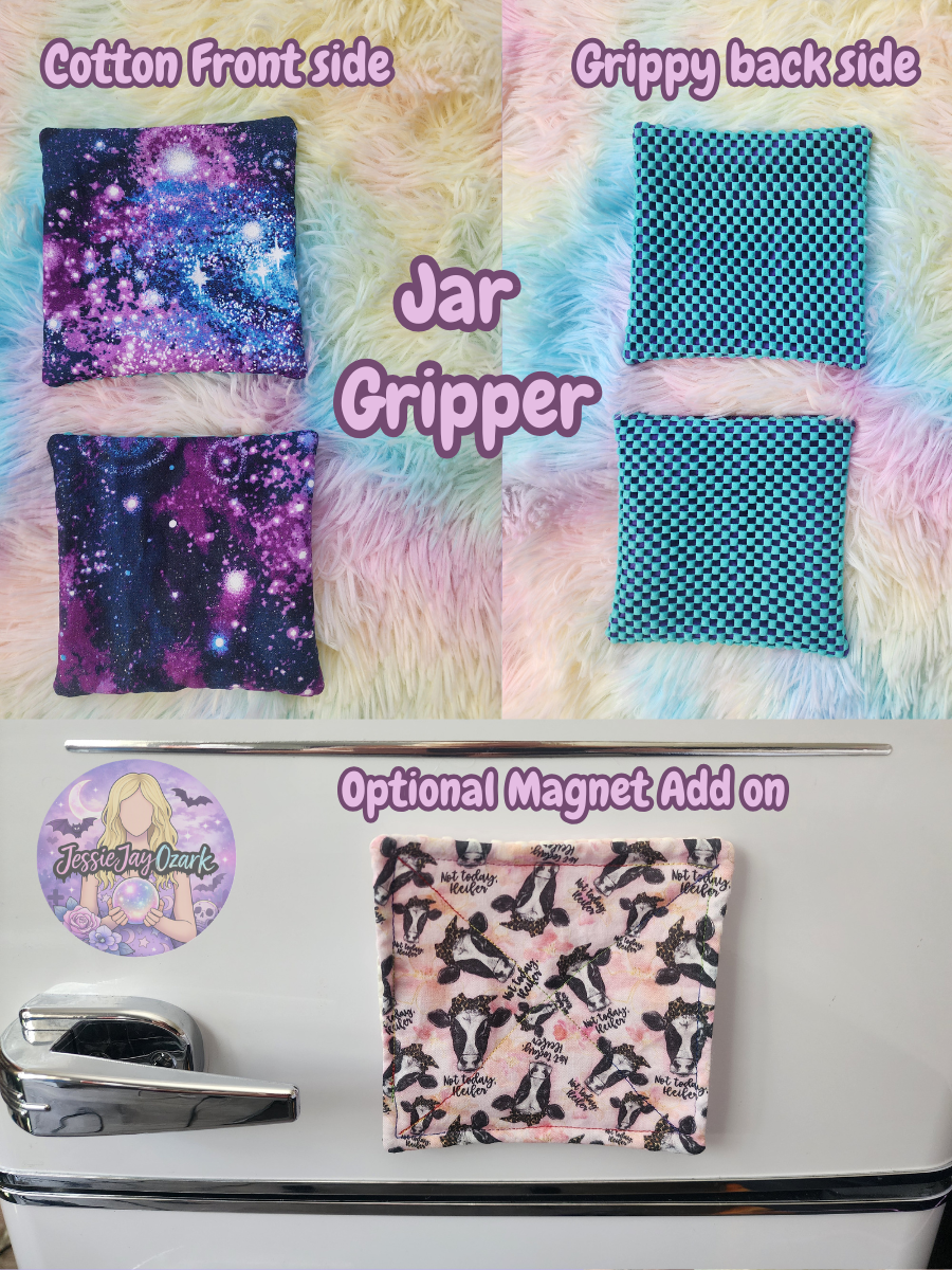 Magnetic Jar Gripper | Purple Glitter Galaxy