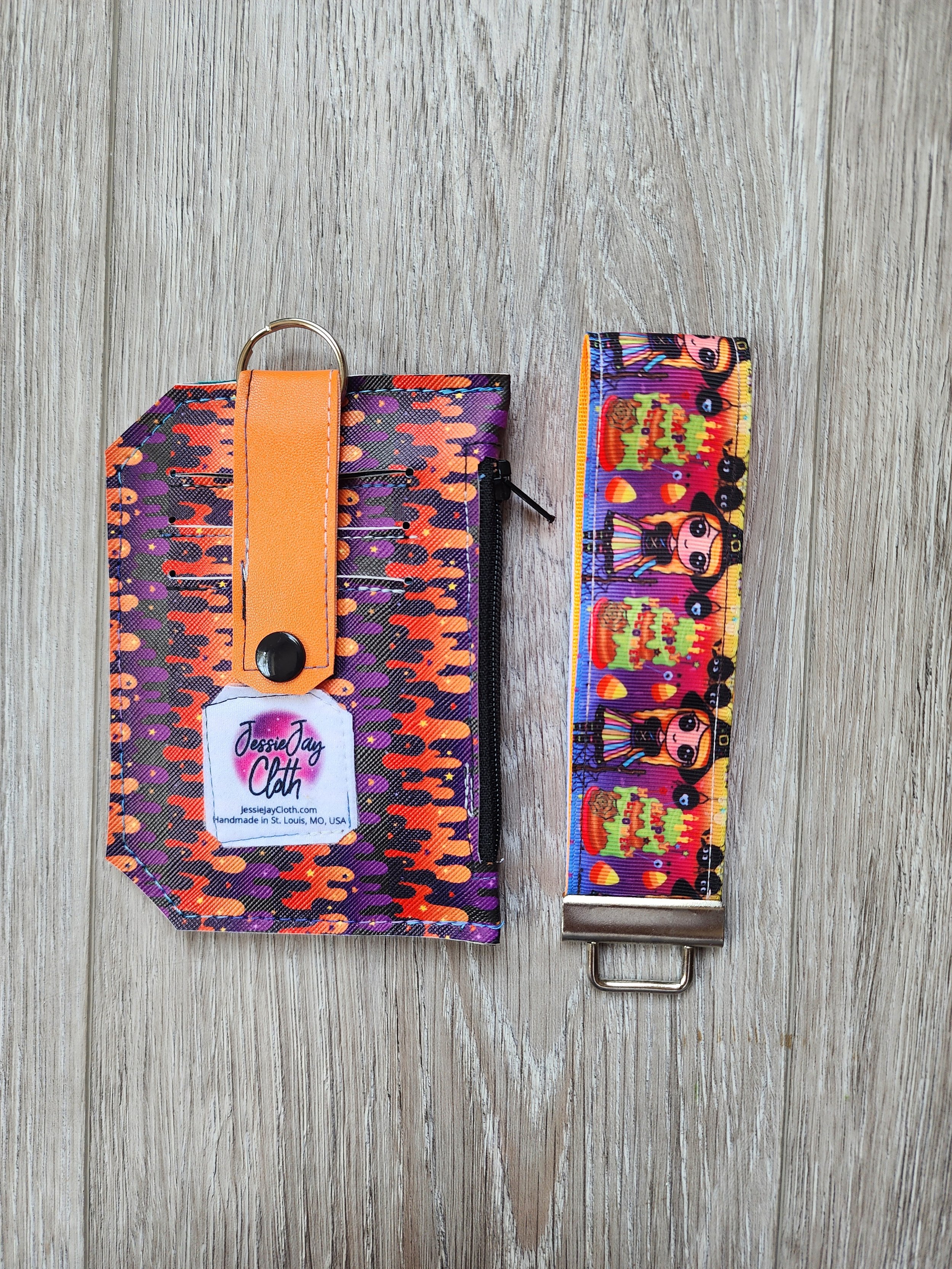 Pocket Pal Wallet + Wristlet Key Fob | Halloween Drip & Witch