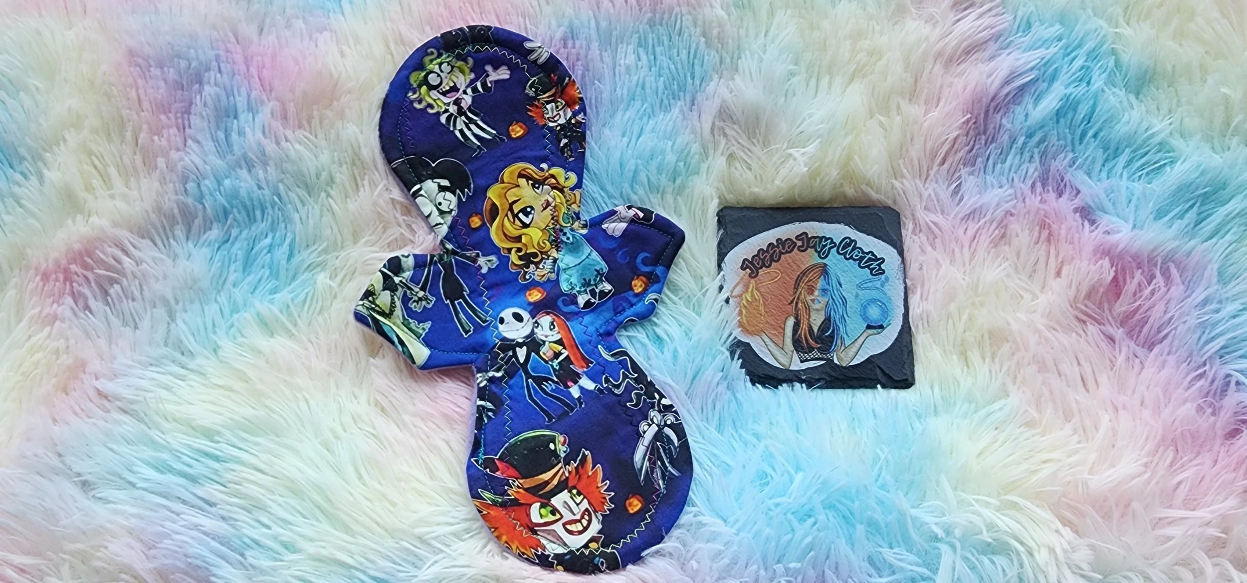 10-inch, Light, Moonrise, Cloth Pad | 3" Snapped Width