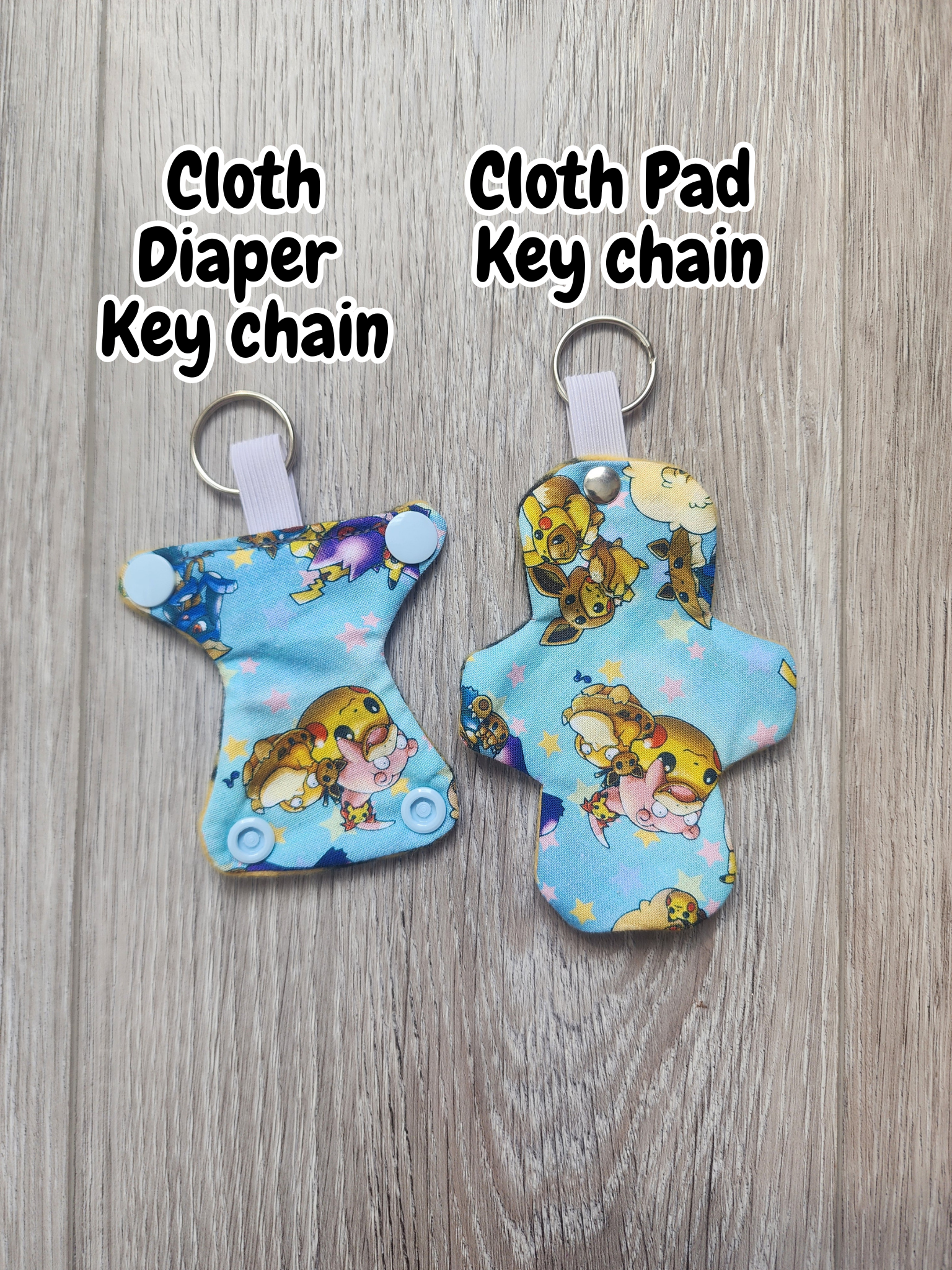 Mini Cloth Diaper & Cloth Pad Keychain | Poke Dress Up