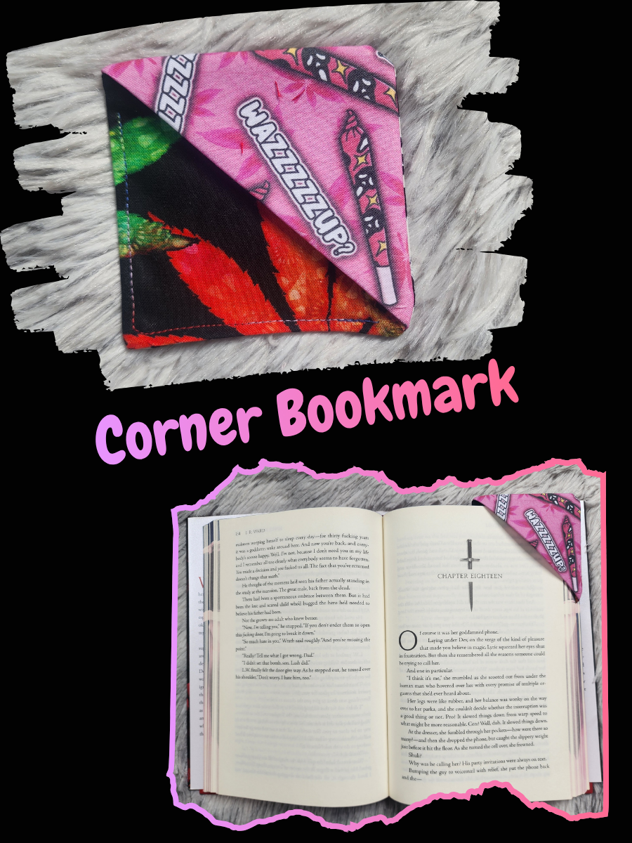 Corner Bookmark - Waazzzup Ghost Face 420