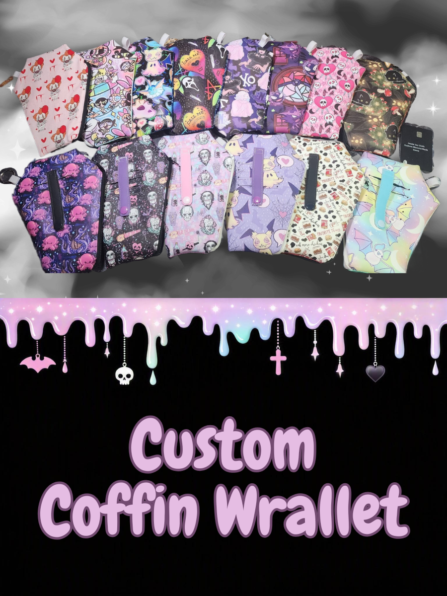Coffin Cutie Wallet or Wristlet | Custom Listing