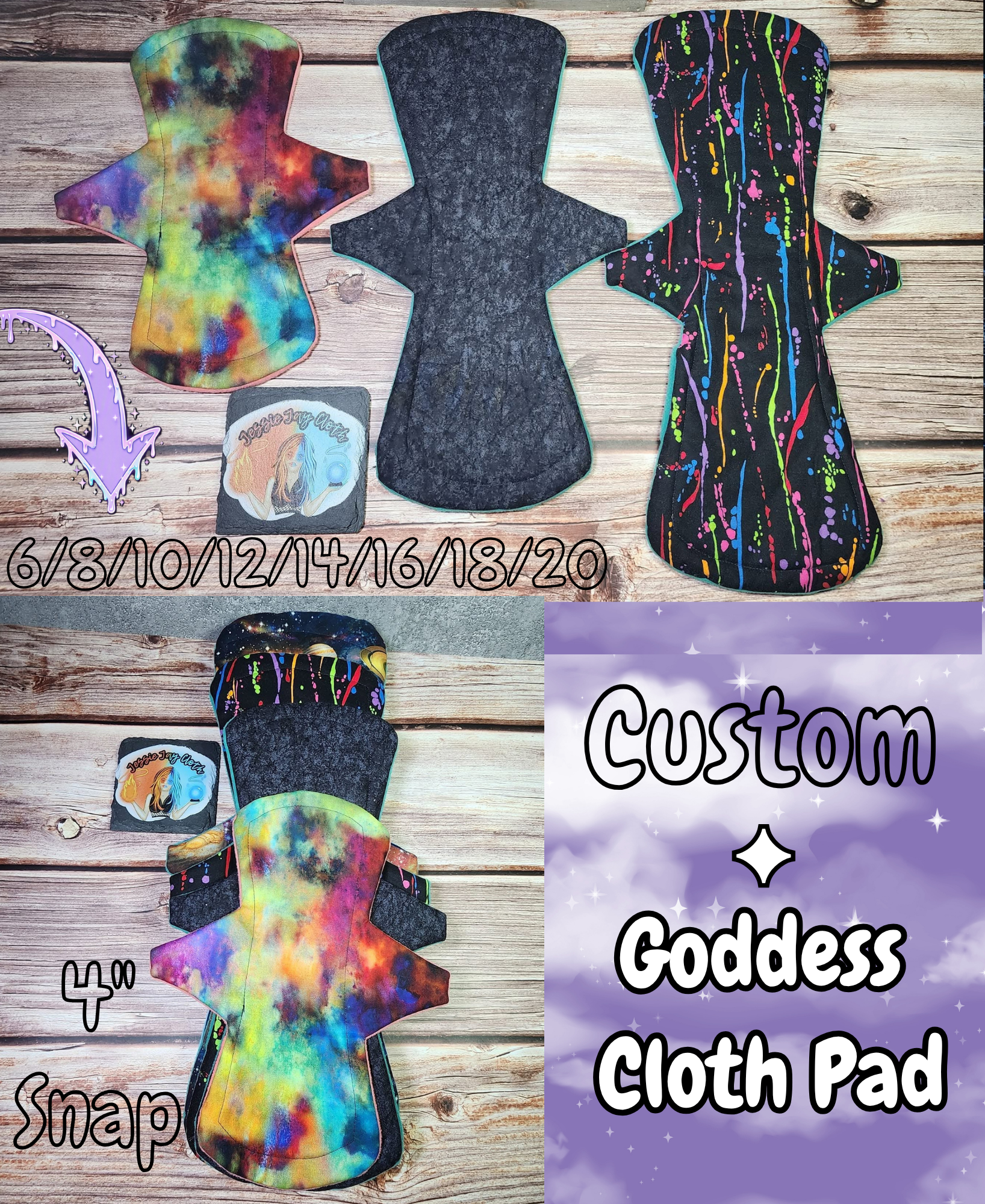 Custom Goddess Cloth Pad