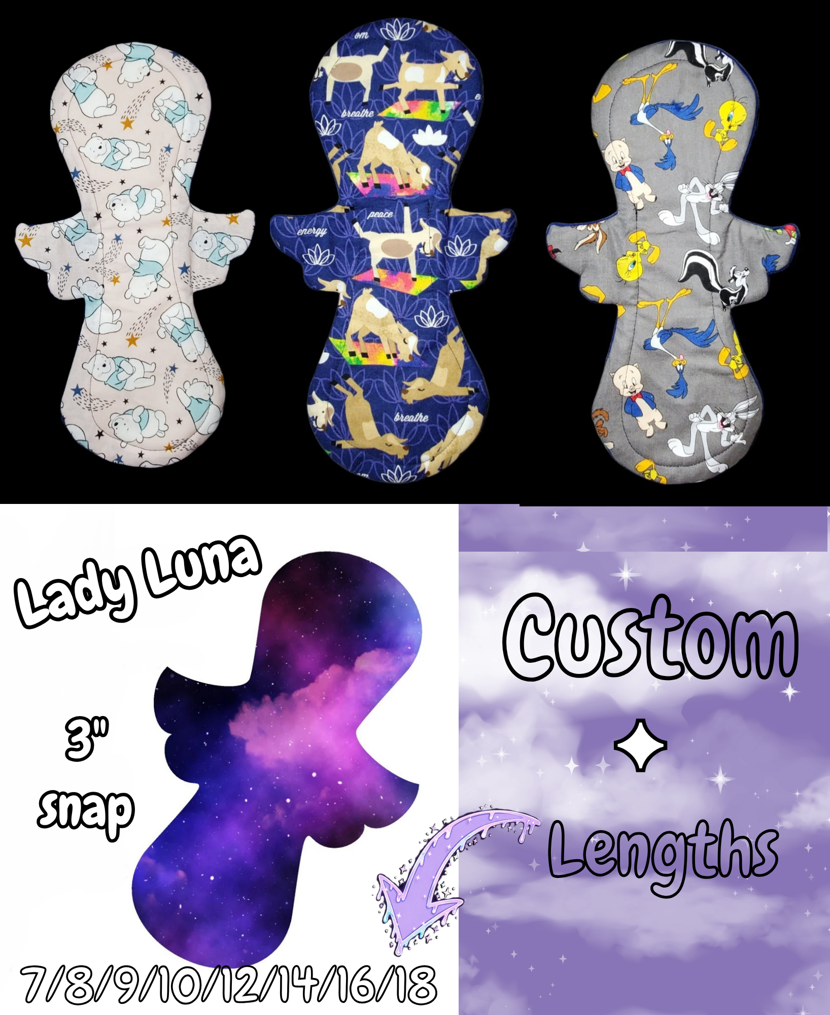 Custom Lady Luna Cloth Pad