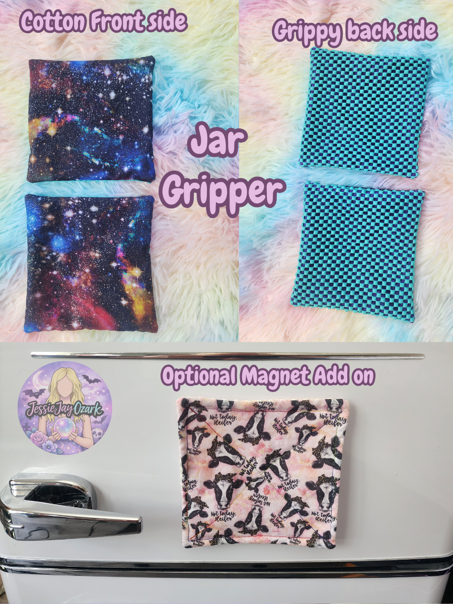 Magnetic Jar Gripper | Rainbow Glitter Galaxy