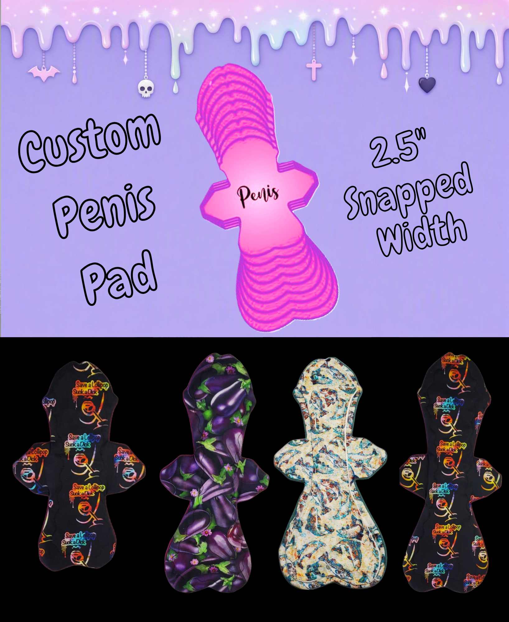 Custom Peen Cloth Pad | Adult Humor