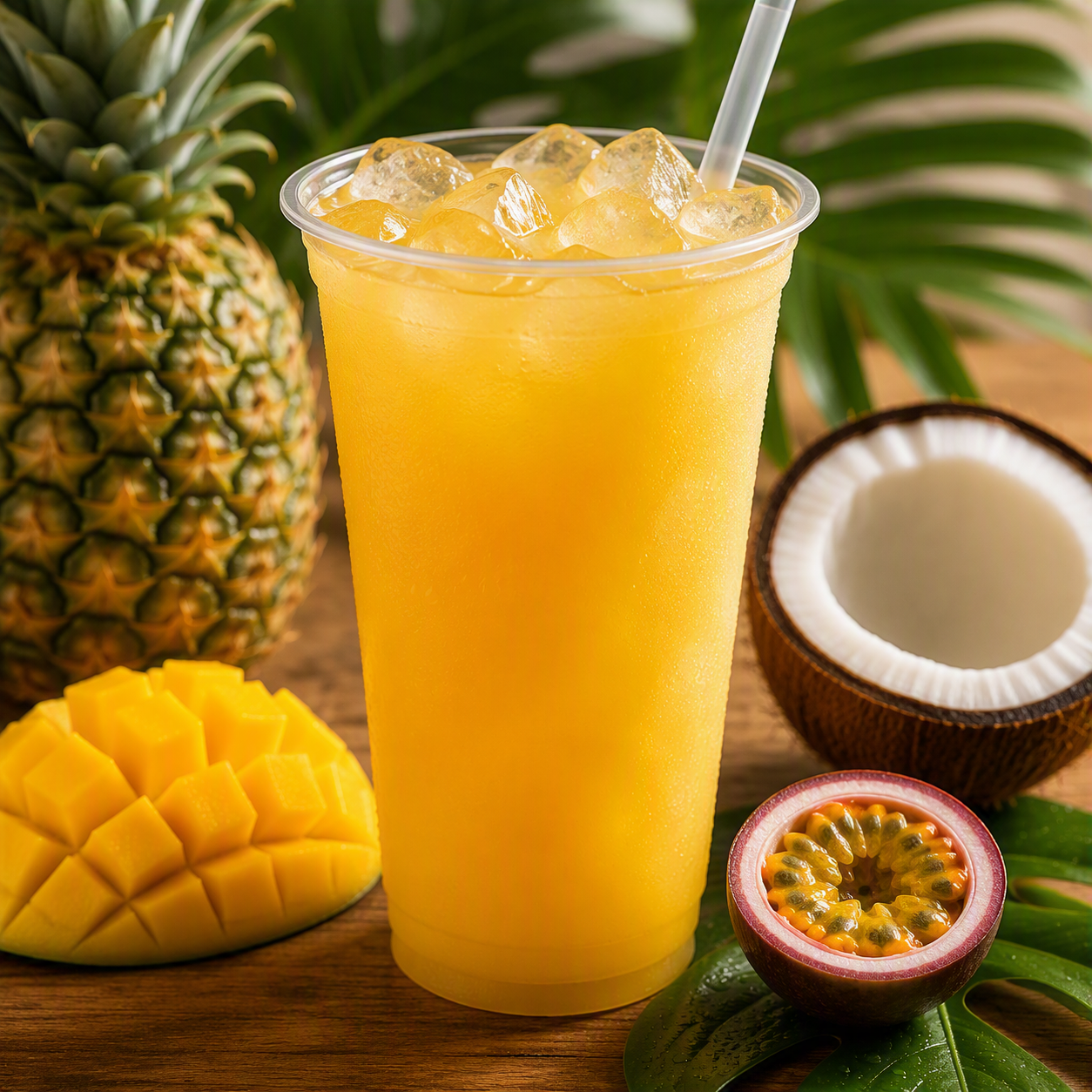 Mango and Passion Fruit Juice